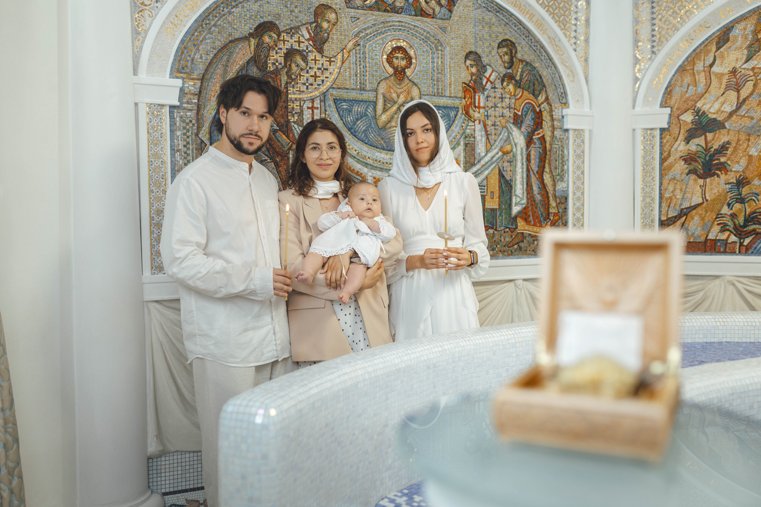 Крещение Павла, храм Святой Троицы, июль 2026. Свадебный и семейный фотограф Минск, Вера Климович