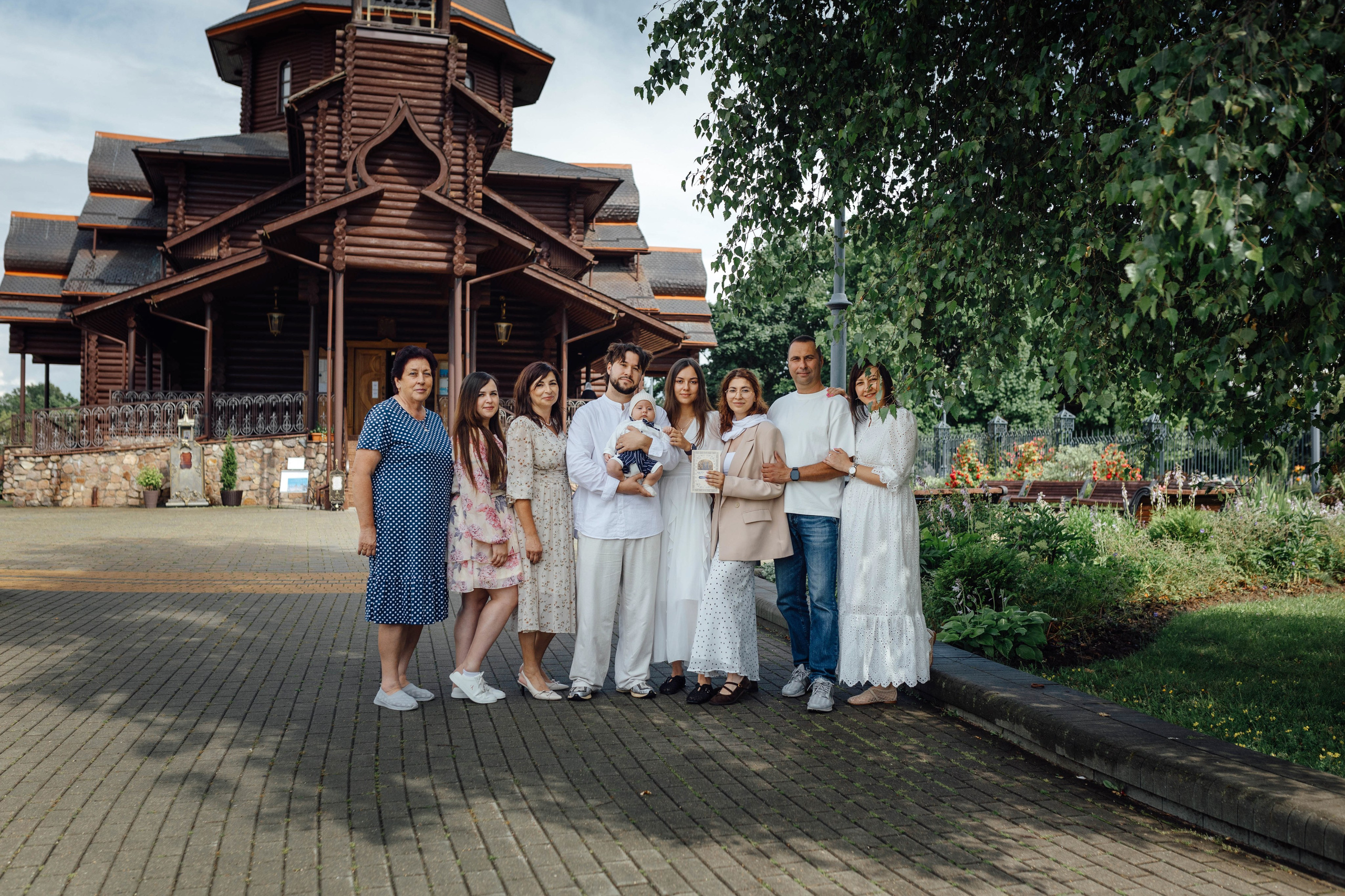 Крещение Павла, храм Святой Троицы, июль 2026. Свадебный и семейный фотограф Минск, Вера Климович