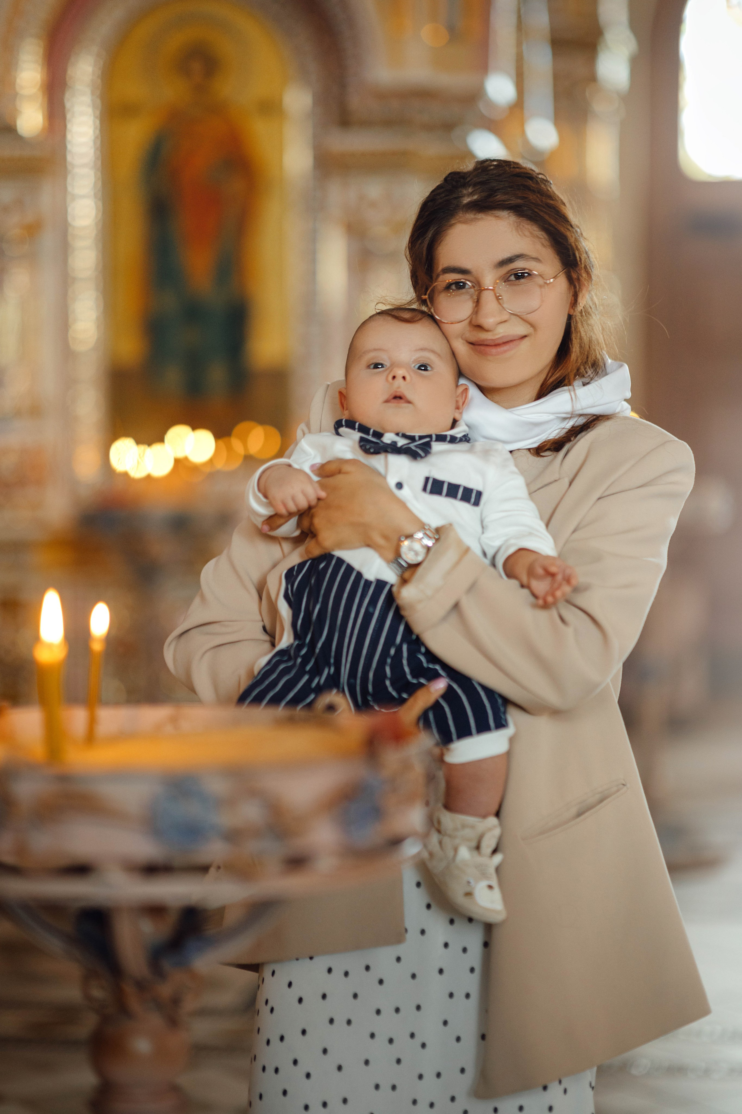 Крещение Павла, храм Святой Троицы, июль 2026. Свадебный и семейный фотограф Минск, Вера Климович