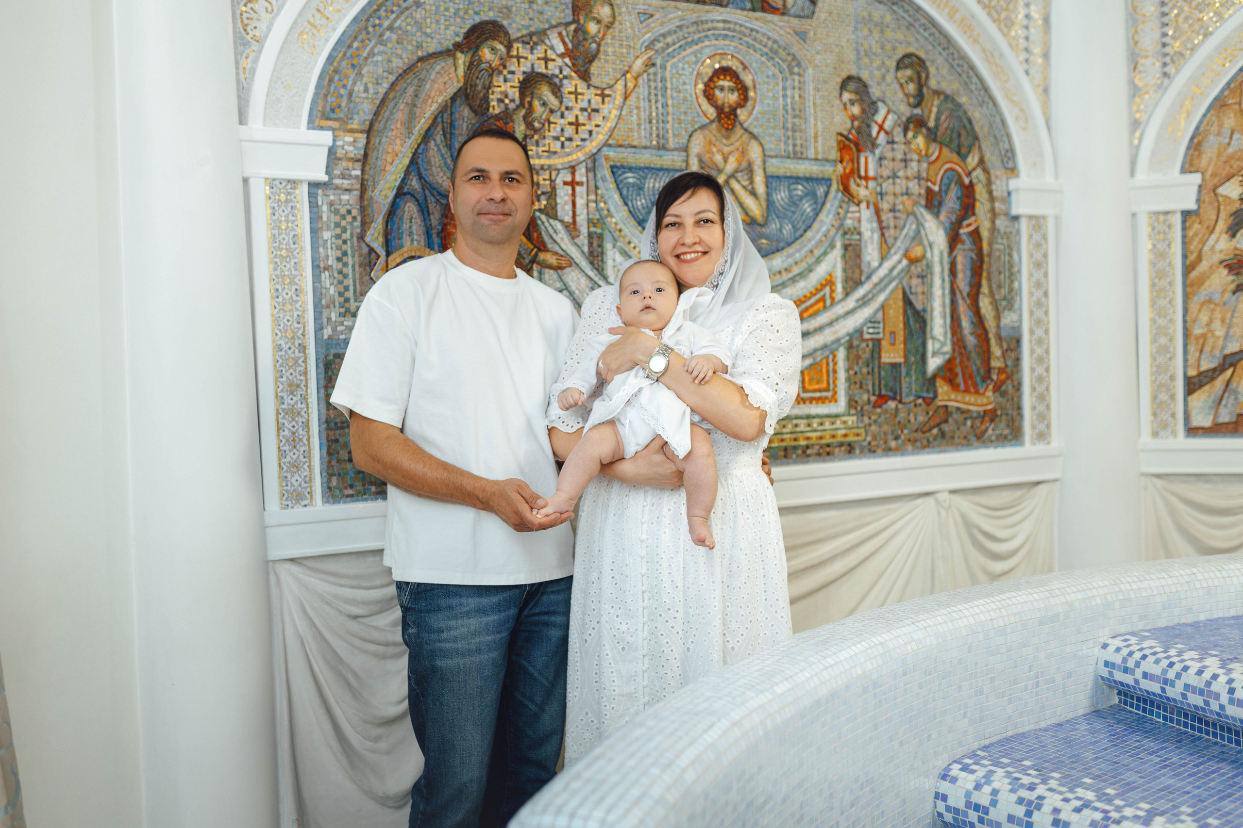 Крещение Павла, храм Святой Троицы, июль 2026. Свадебный и семейный фотограф Минск, Вера Климович