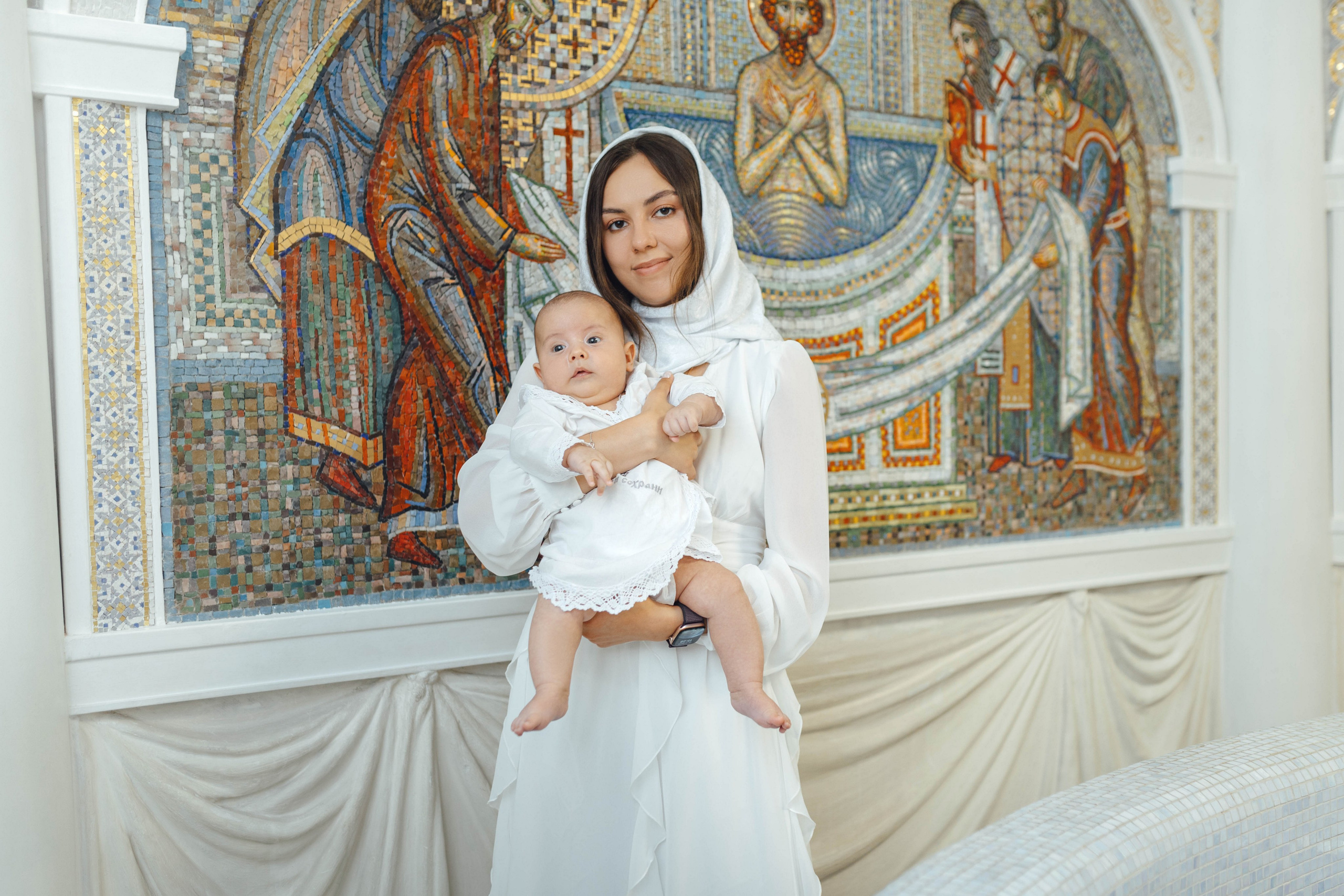 Крещение Павла, храм Святой Троицы, июль 2026. Свадебный и семейный фотограф Минск, Вера Климович