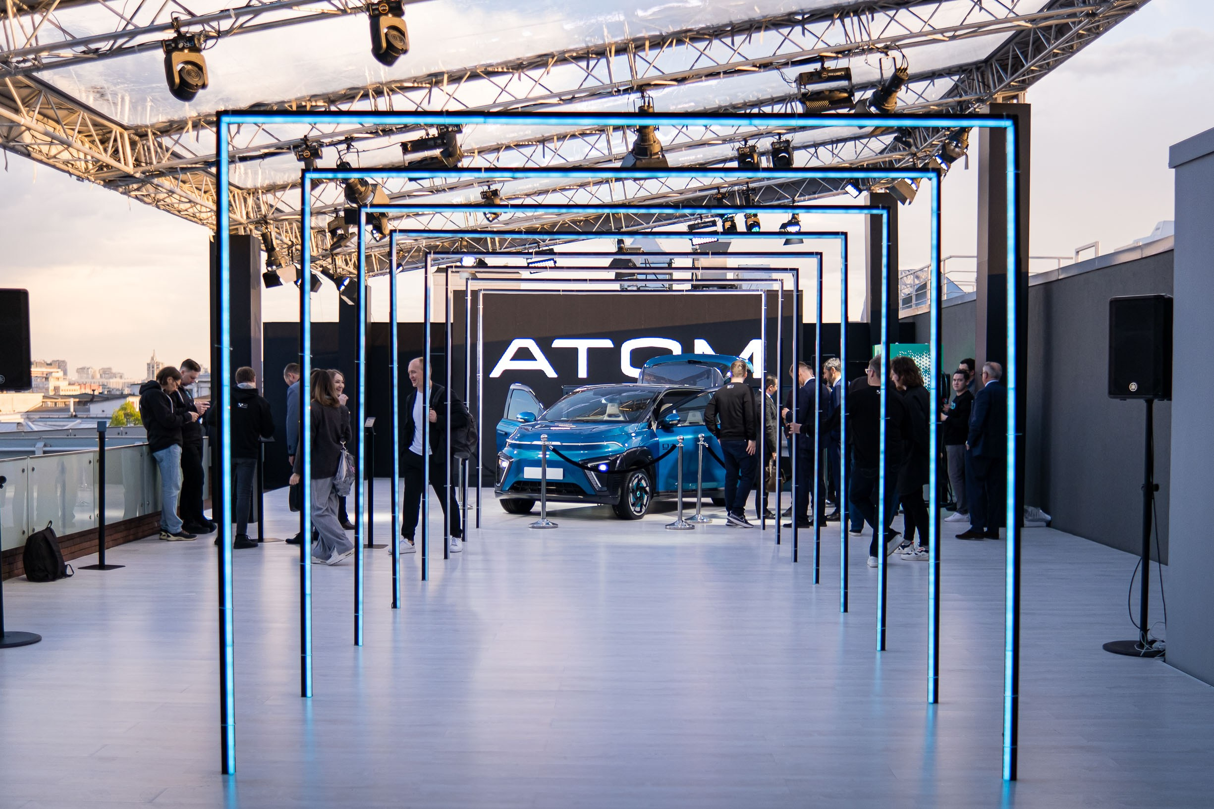 ATOM. Премьера Российского электромобиля. Репортажный фотограф Денис Тихомиров. Москва