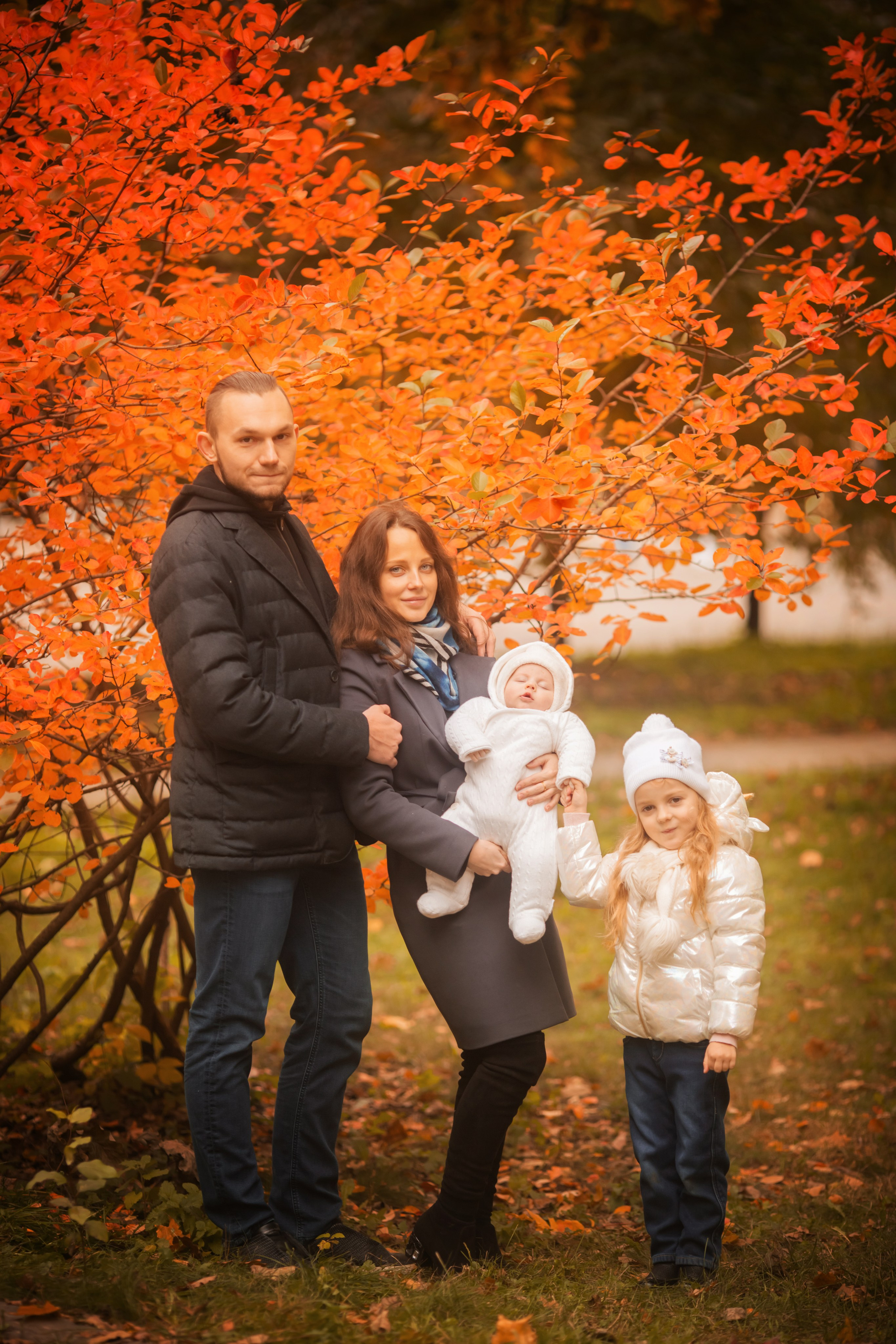 Осенняя семейная фотосессия. צלם ואמן ילדים ומשפחה