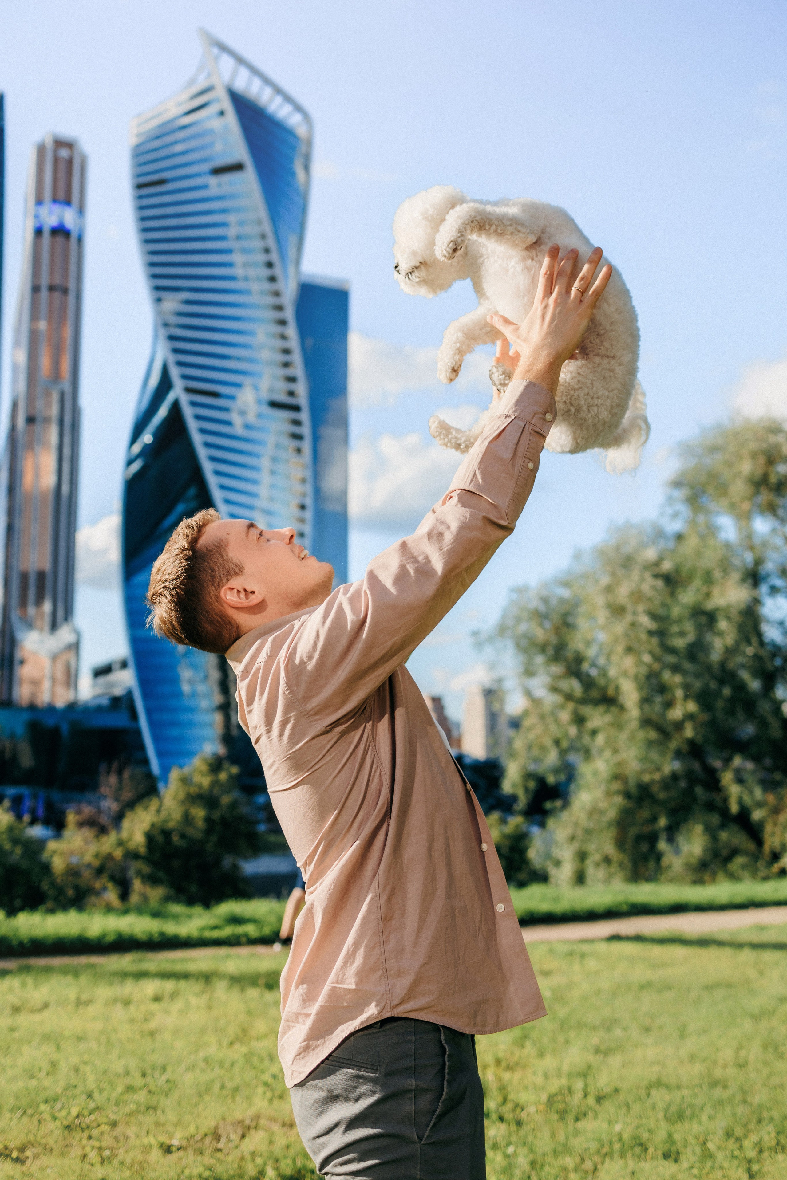 Марина, Данил и Бруно. Фотограф-анималист Елена Радченко, Москва