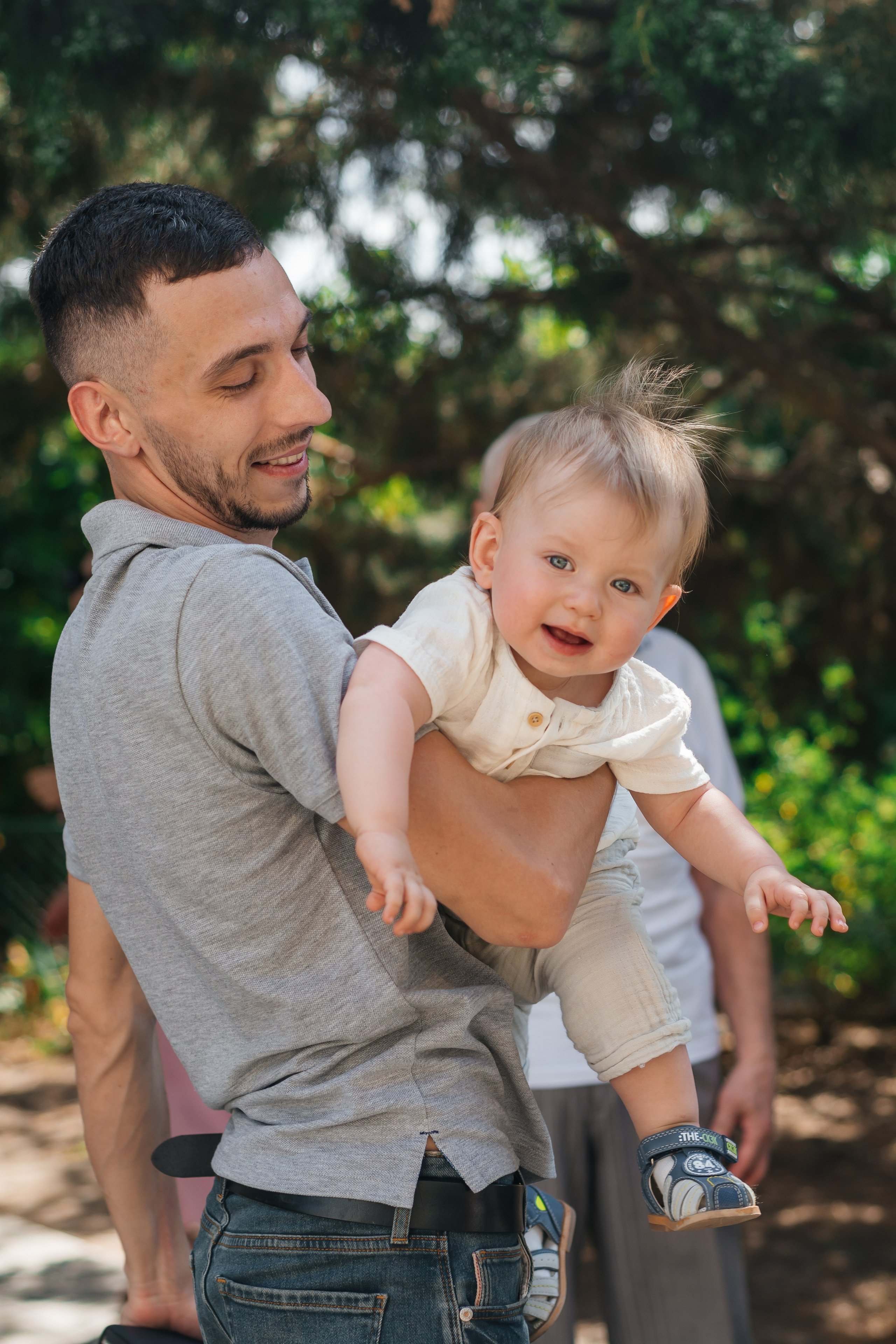 Фотосессия крещения Лукьяна в Обуховке. Семейный и детский фотограф Кущ Наташа