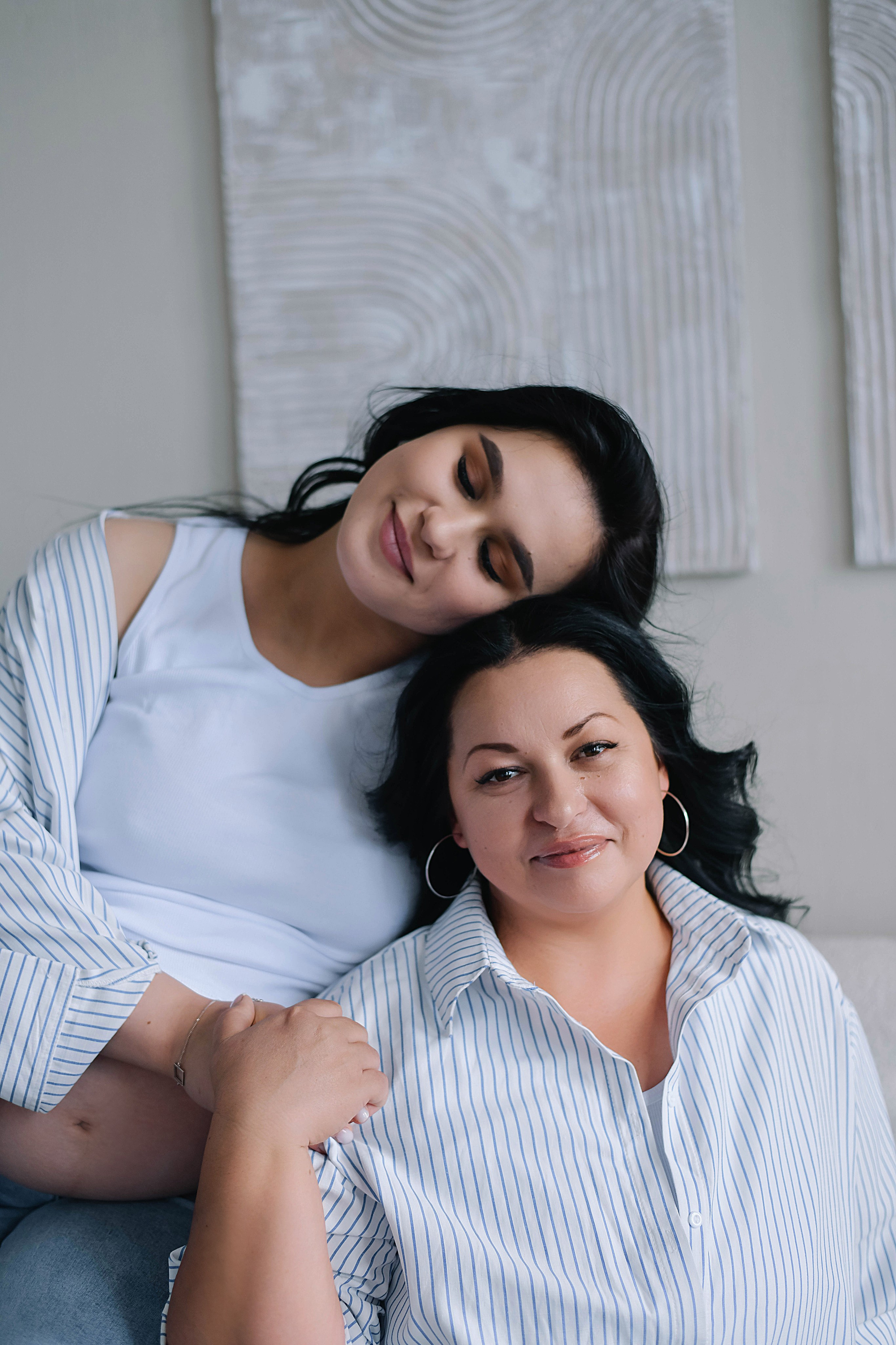 Мама и дочь беременная съемка. Фотограф Подольск