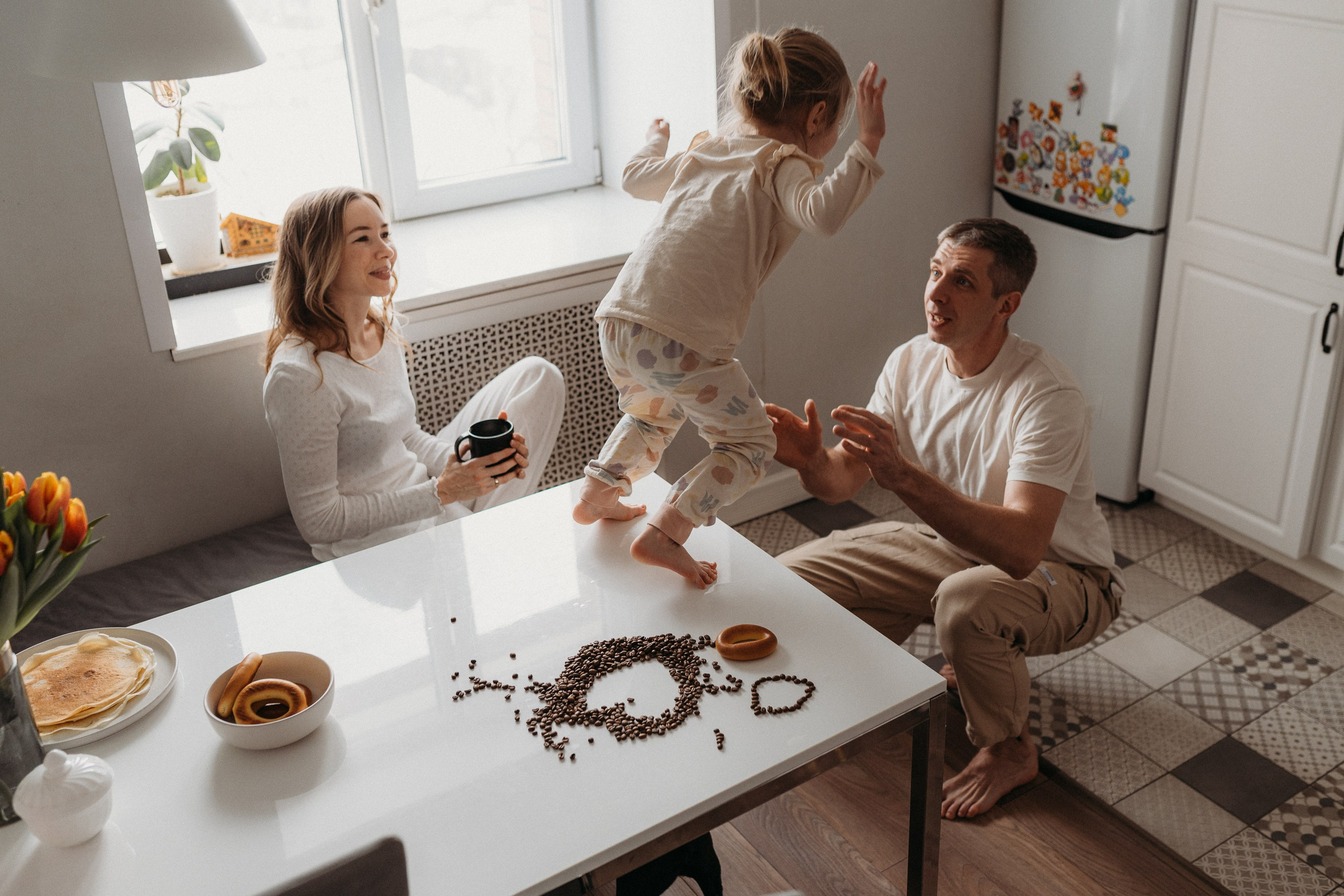 Настя, Рома и Николь дома. Семейный и детский фотограф в Новосибирске и Краснообске — Анна Ким