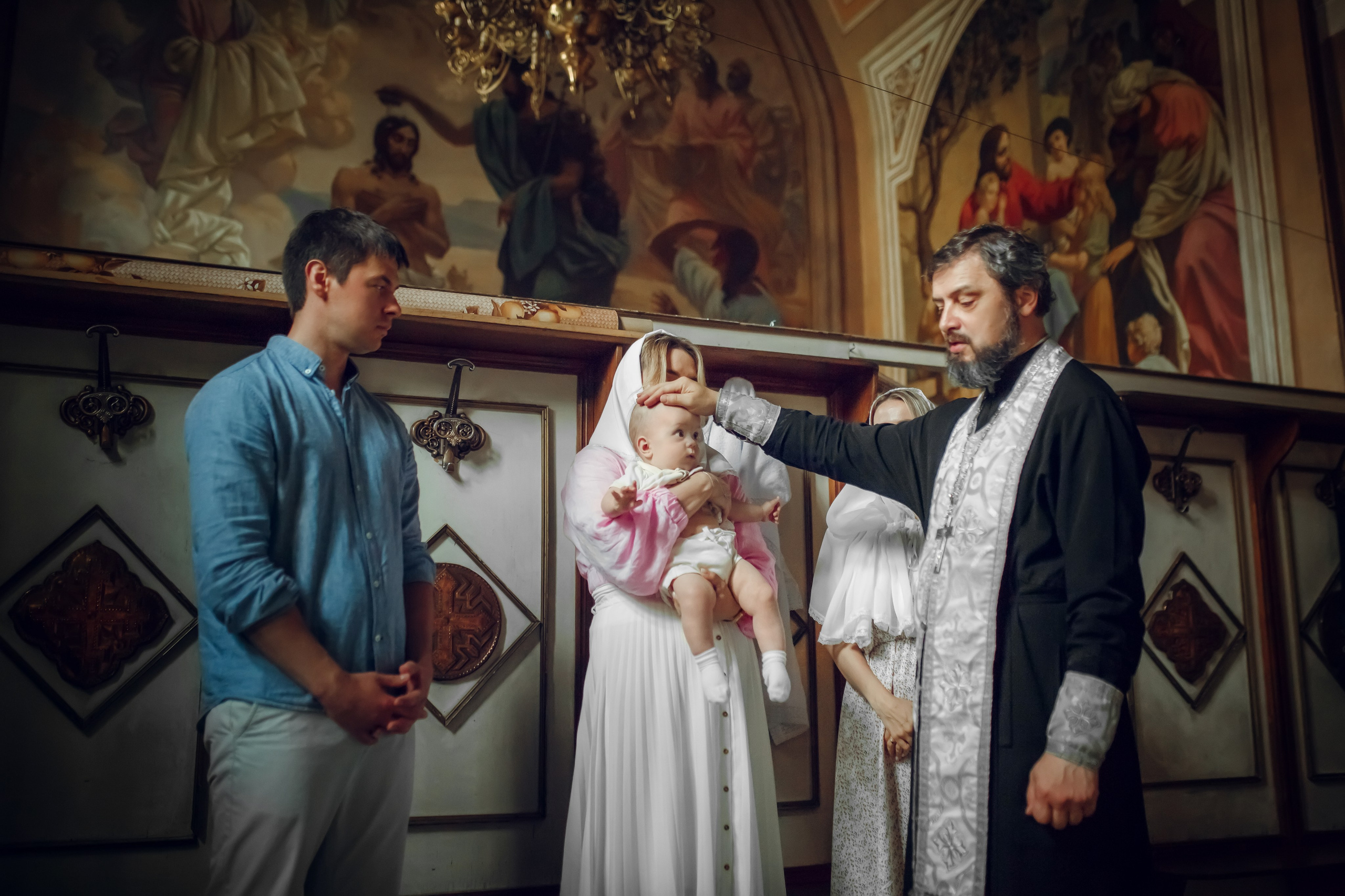 Крещение Бориса. Фотограф на Крещение, семейный фотограф в Москве