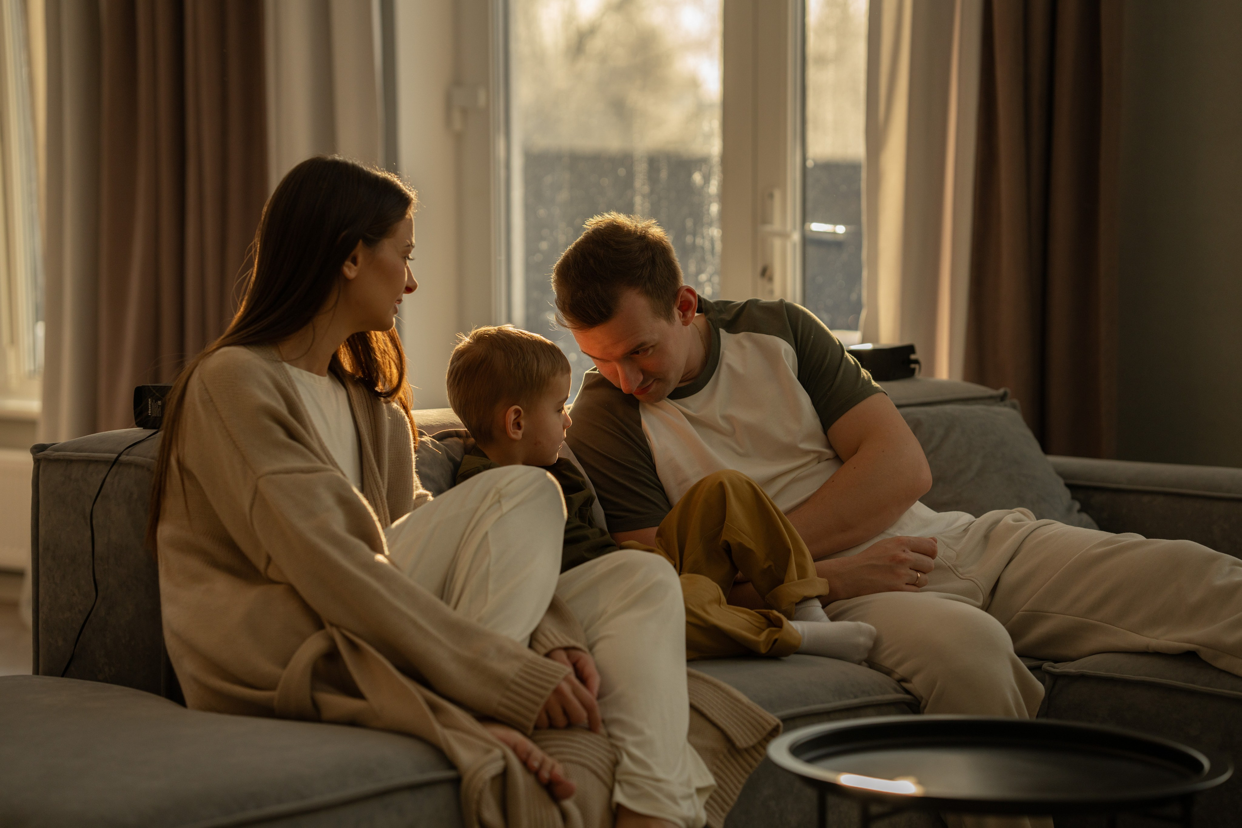 Домашняя съемка семьи Ксении и Алексея. Семейный и портретный фотограф в Санкт-Петербурге Татьяна Гримоть