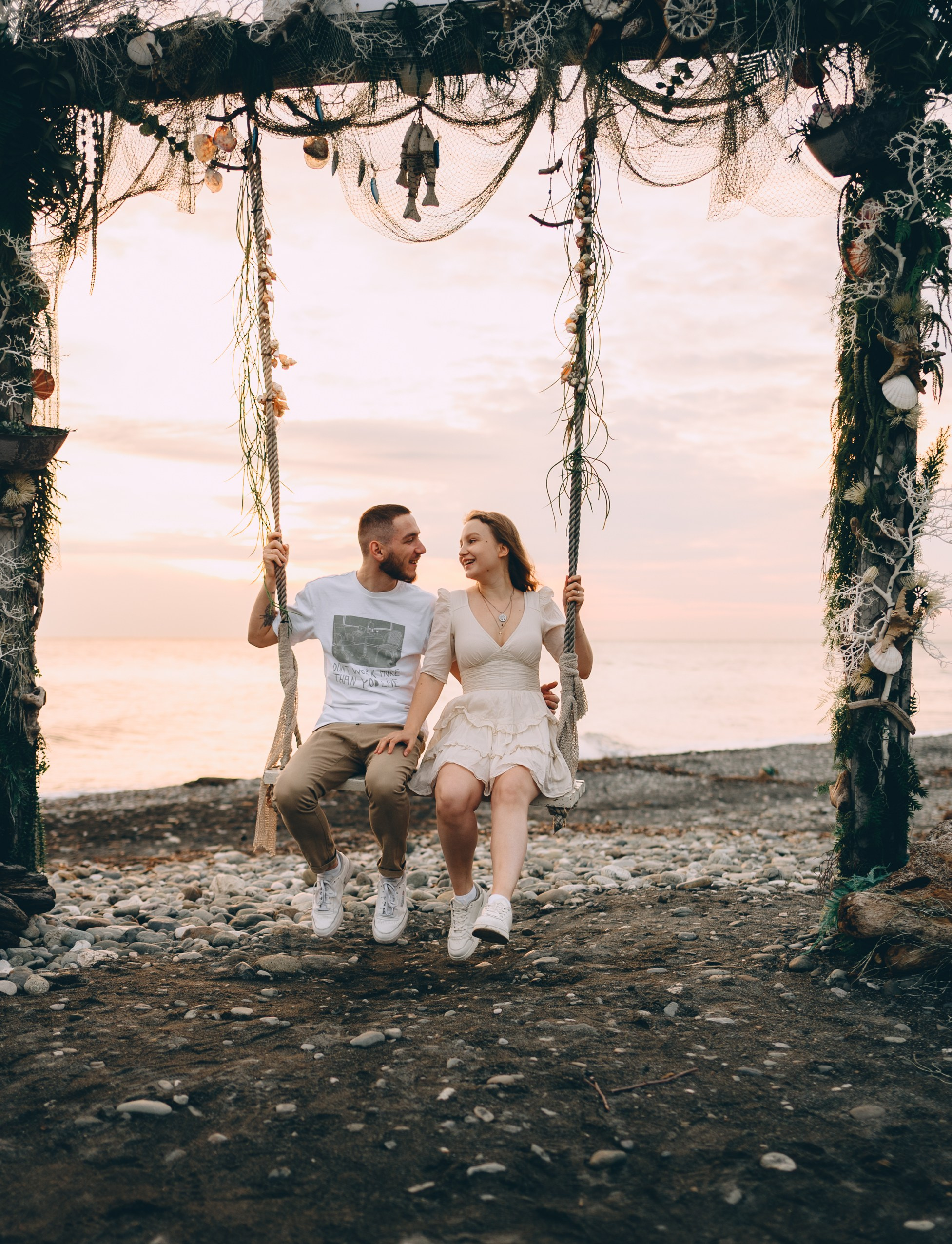 Костер, закат, море и романтика. Свадебный и семейный фотограф София Невская