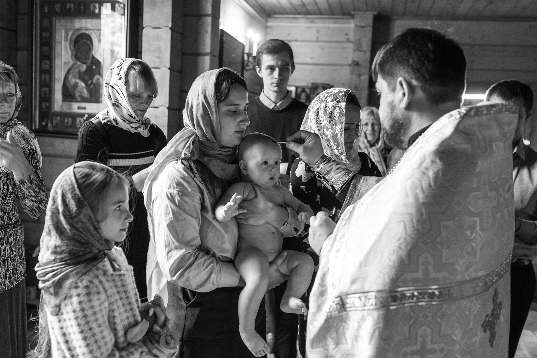 Крещение в церкви. Свадебный и семейный фотограф из Санкт-Петербурга Климов Анатолий