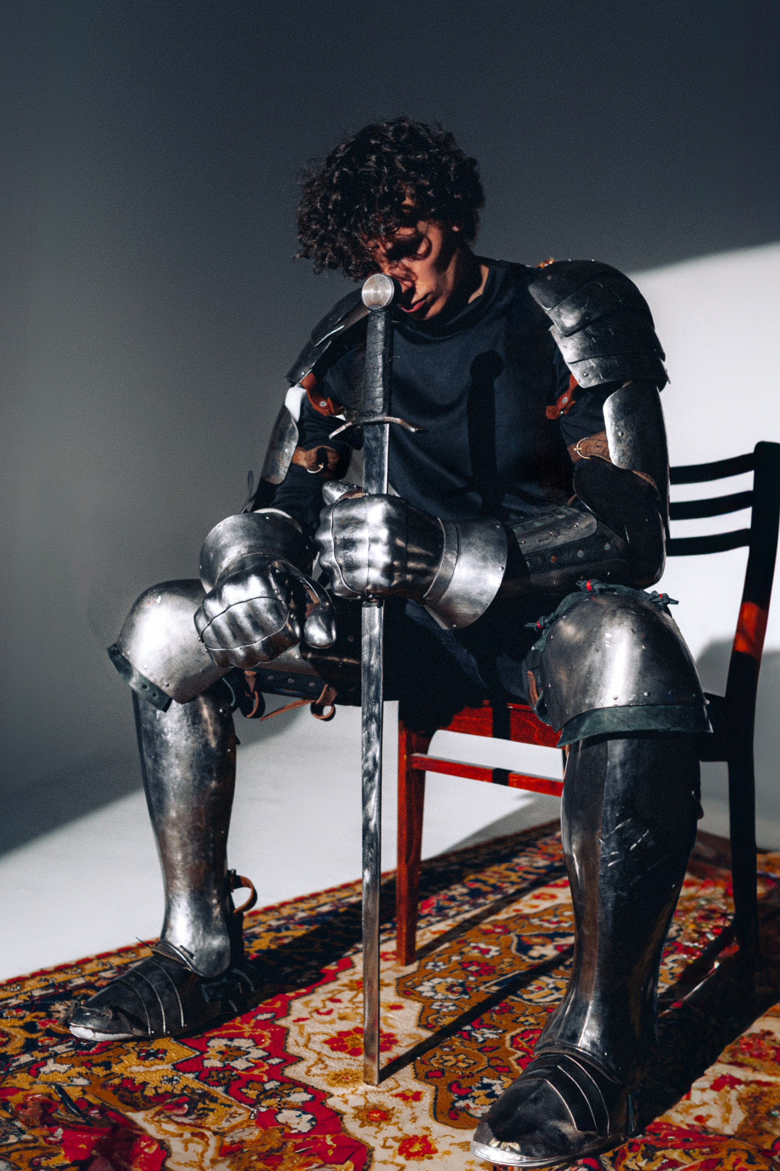 Никита съемка в доспехах