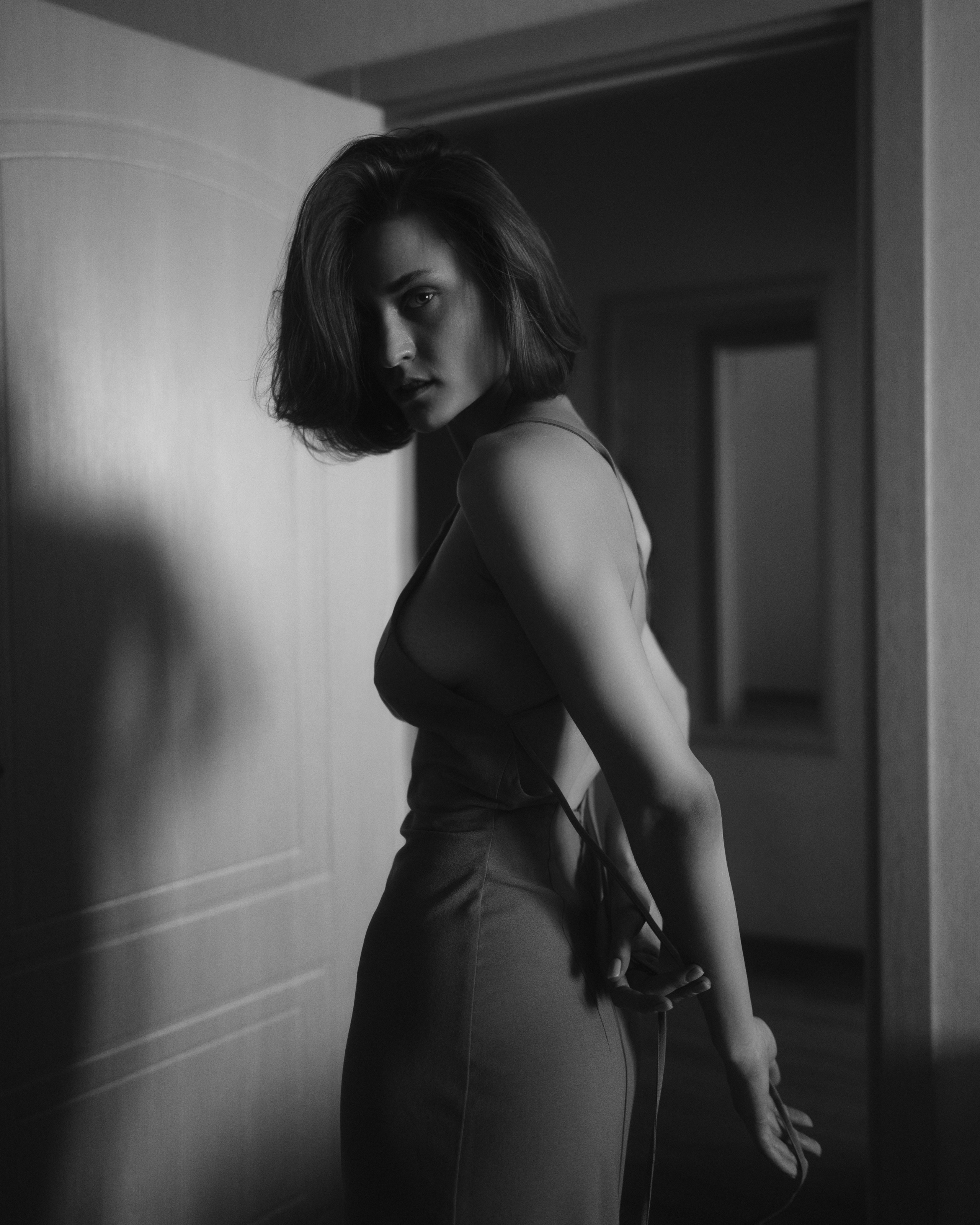 Home Photoshoot with Polina in Black and White — Anton Avanzato