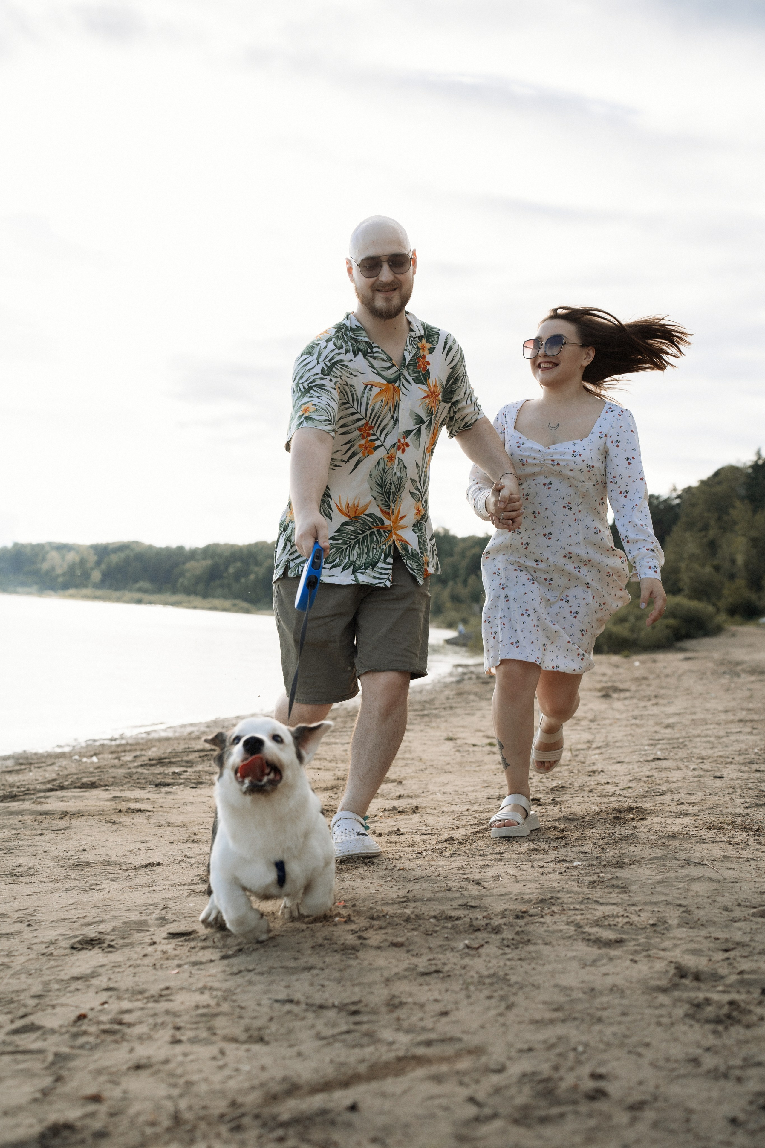 Алена и Максим. Фотосессия на реке. Яна Орехова. Фотограф в Томске