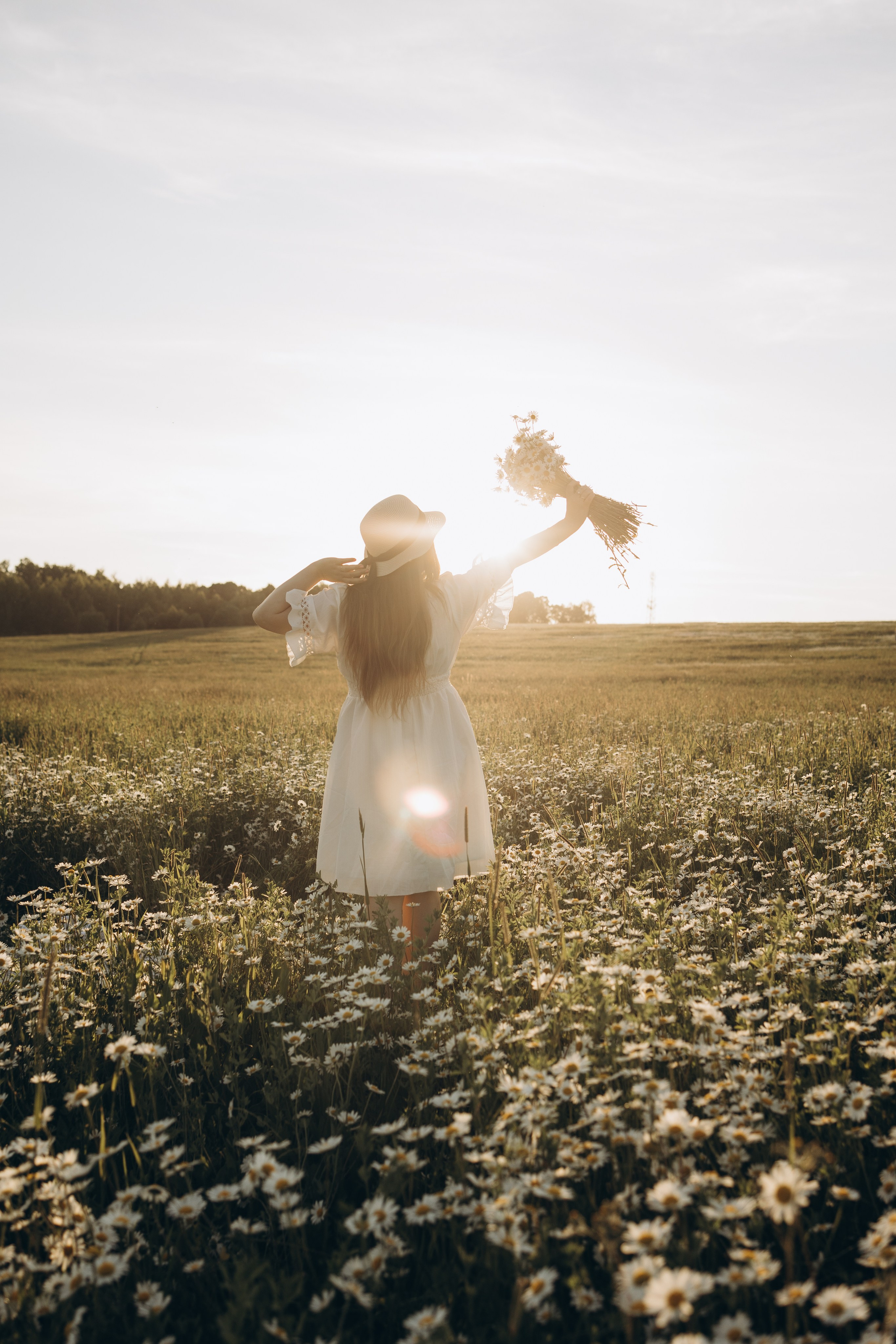 Маша и ромашки. Семейный фотограф в Москве Виктория Ястребинская