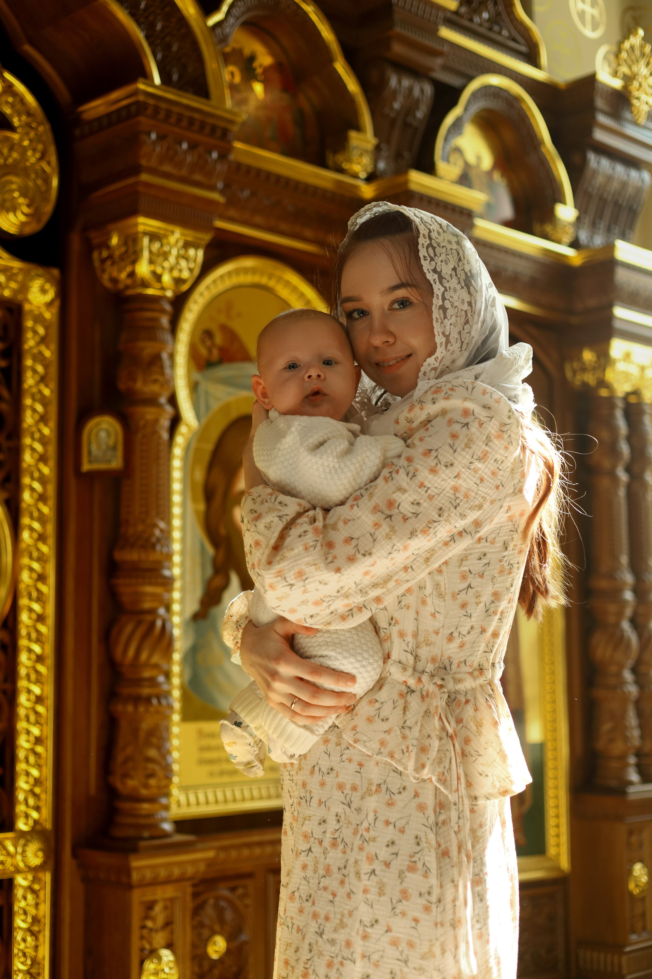 Таинство крещения. Фотограф новорожденных Саратов