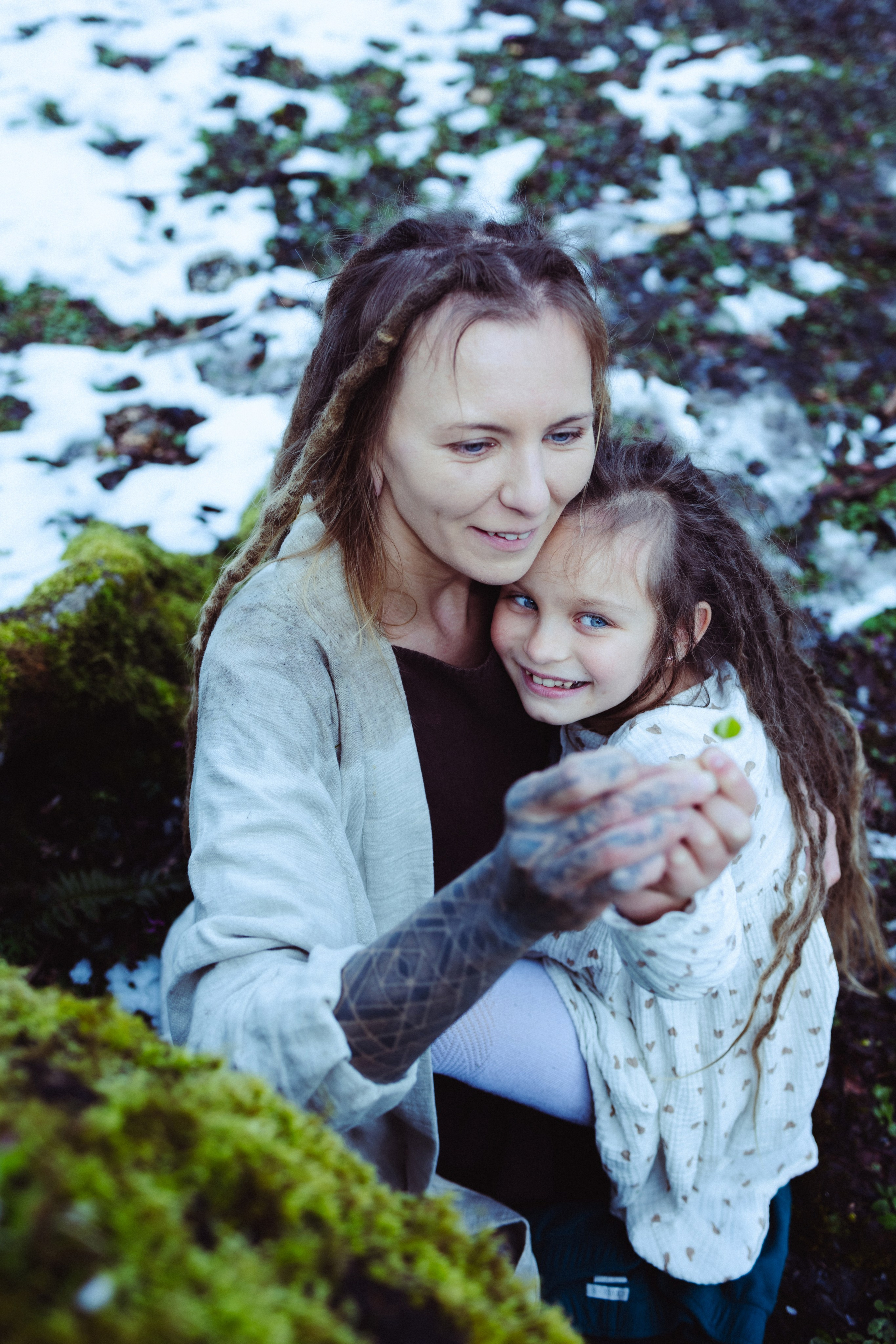 Семейная фотосессия мамы и дочери