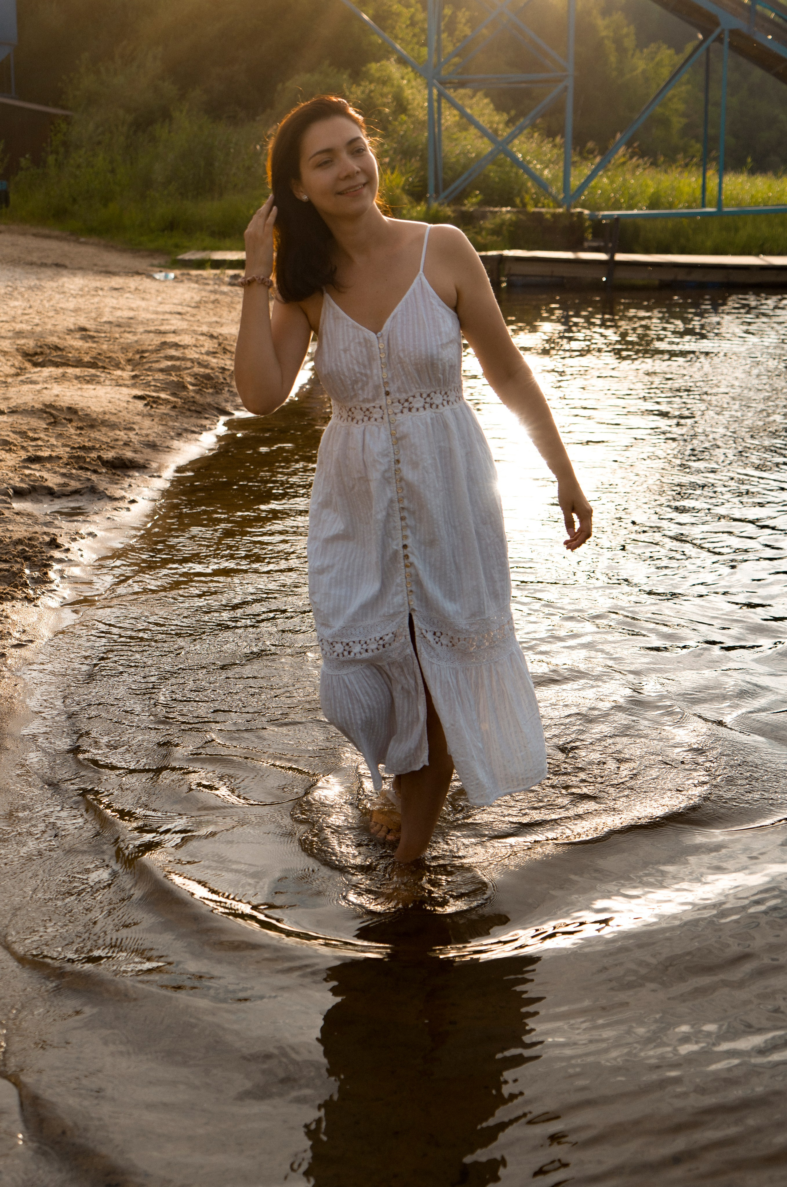 Семейная фотосессия для мамы с дочкой в Санкт-Петербурге на озере. Светлана Гопанюк. Портретный фотограф. Санкт-Петербург. СПб