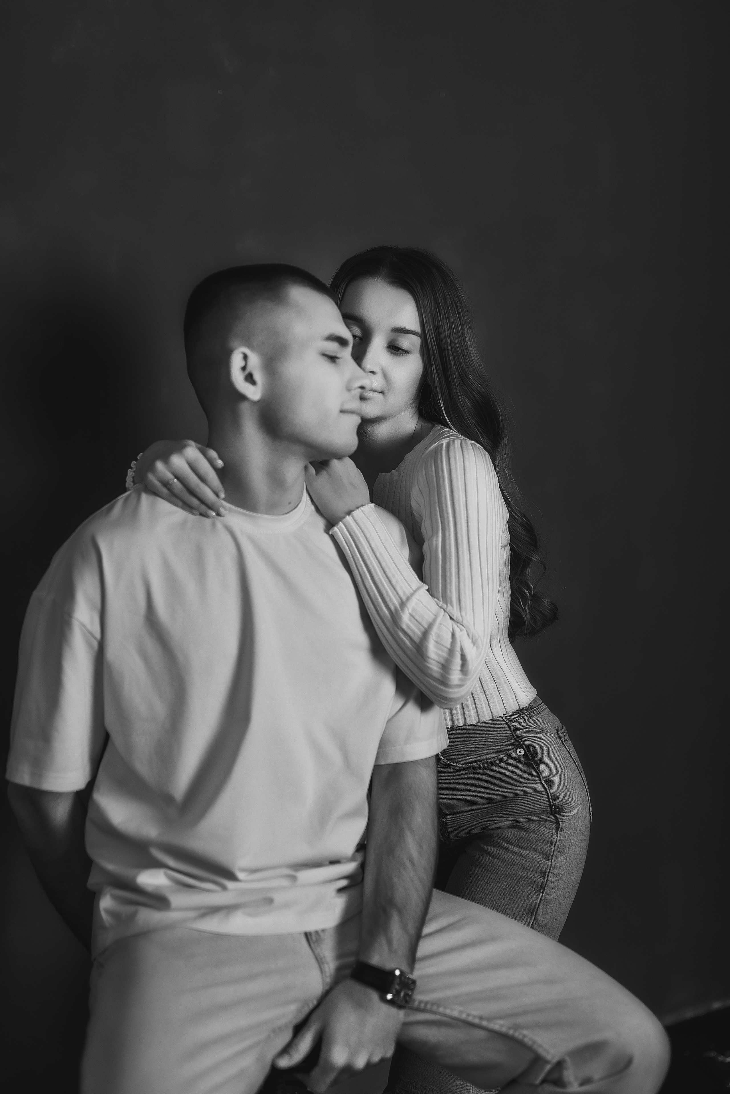 Love story в ЧБ. Семейный, детский фотограф в Воронеже Анна Никитина