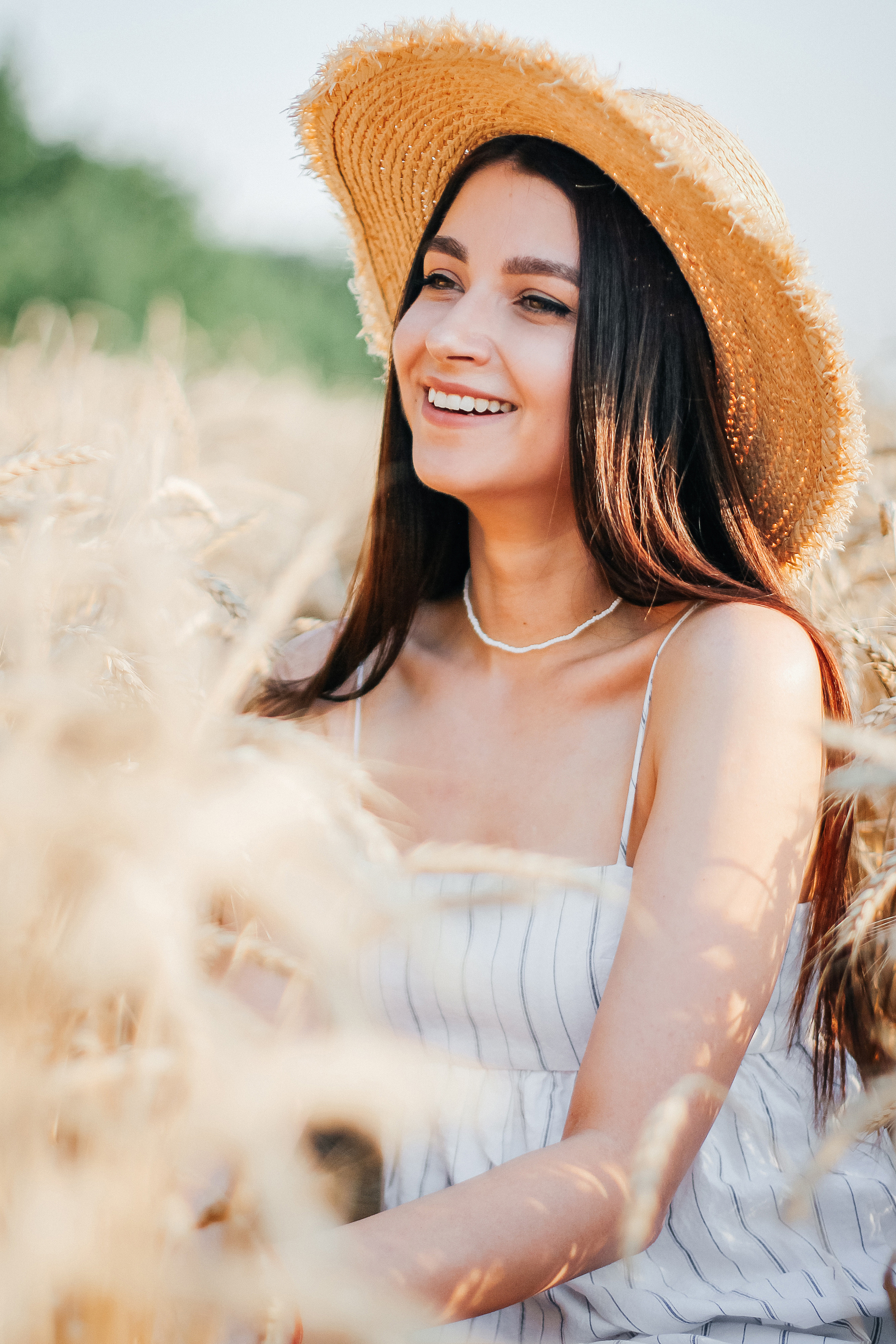 Настя в пшеничном поле. Свадебный фотограф Ольга Гречко