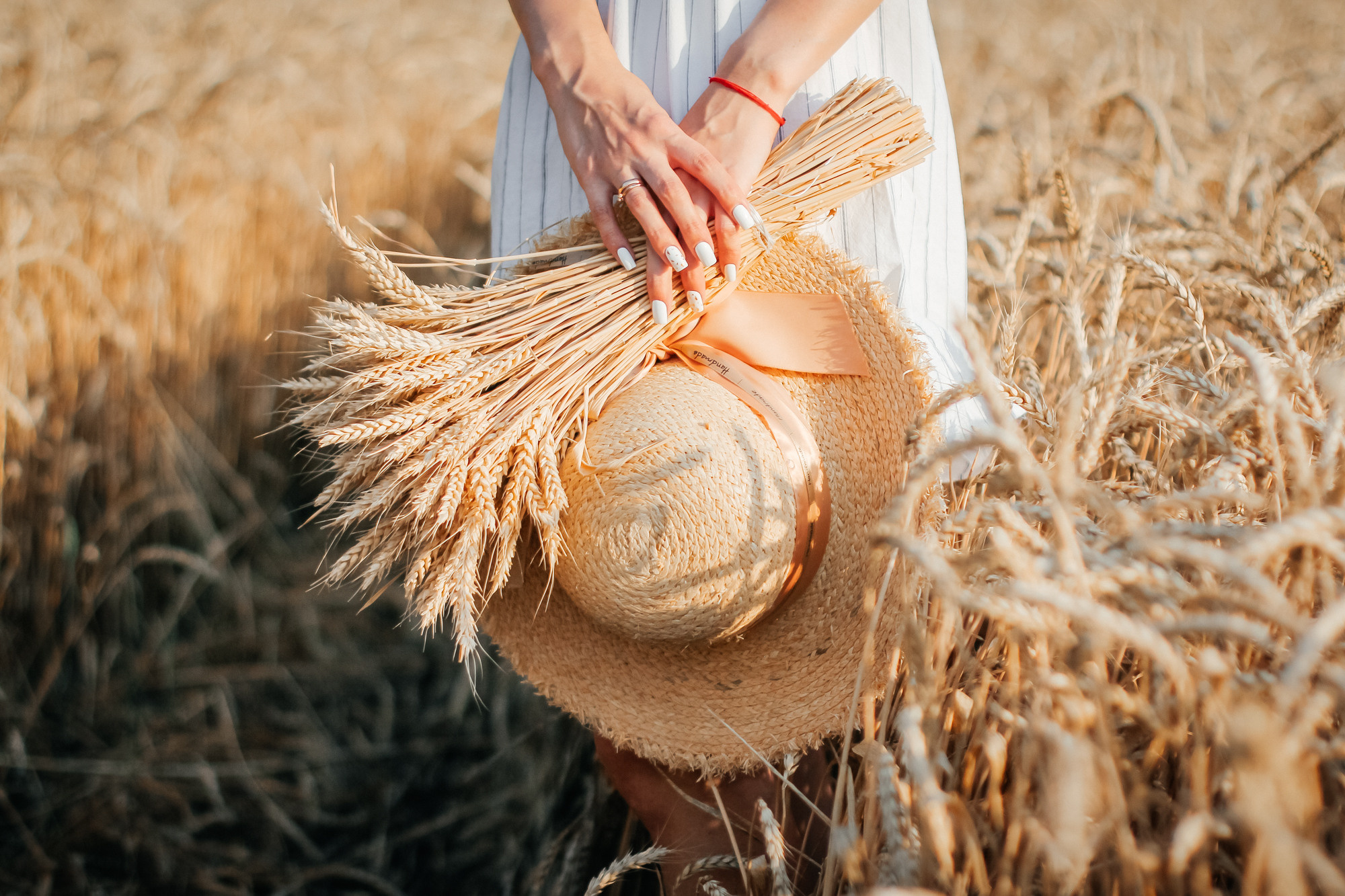 Настя в пшеничном поле. Свадебный фотограф Ольга Гречко