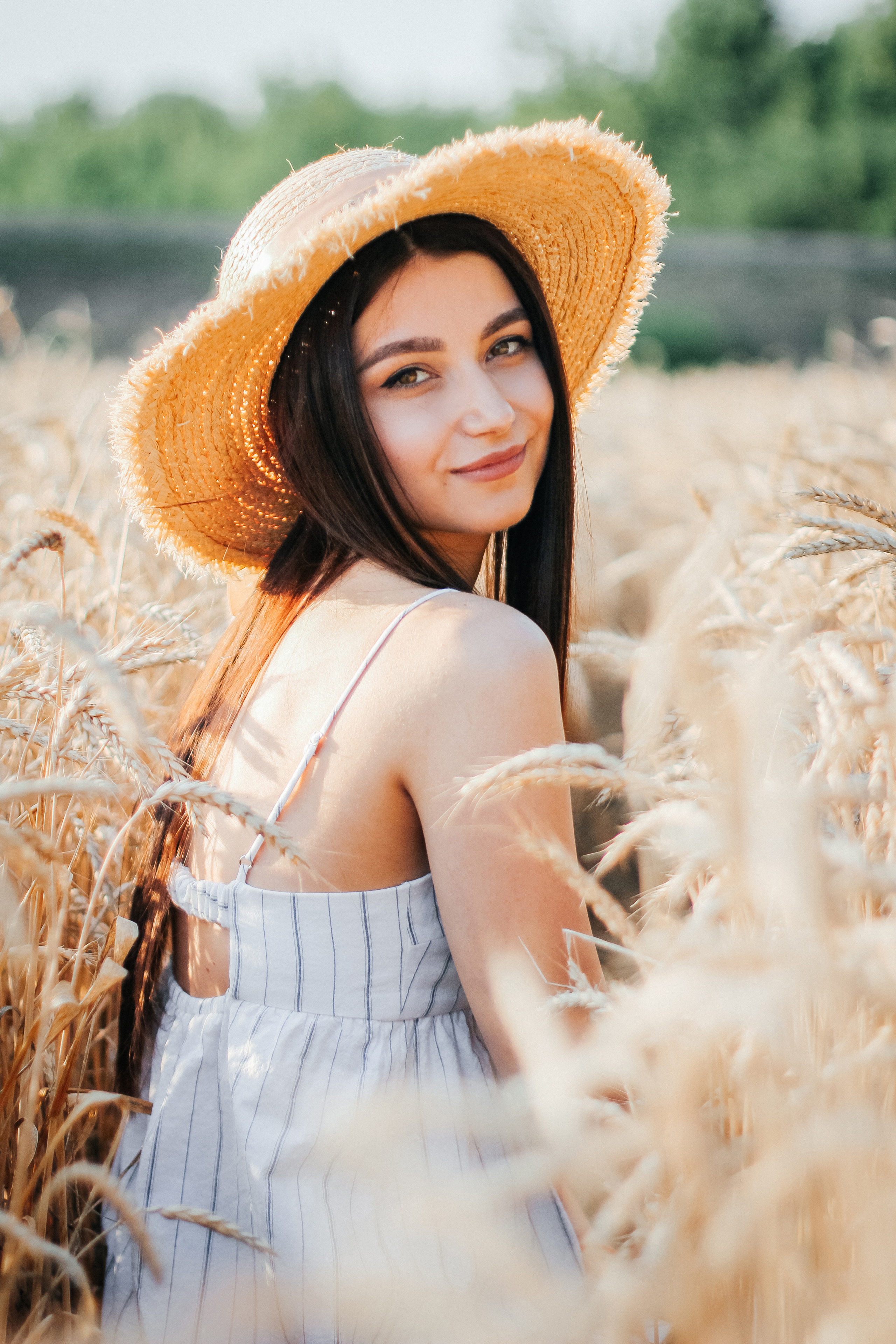 Настя в пшеничном поле. Свадебный фотограф Ольга Гречко