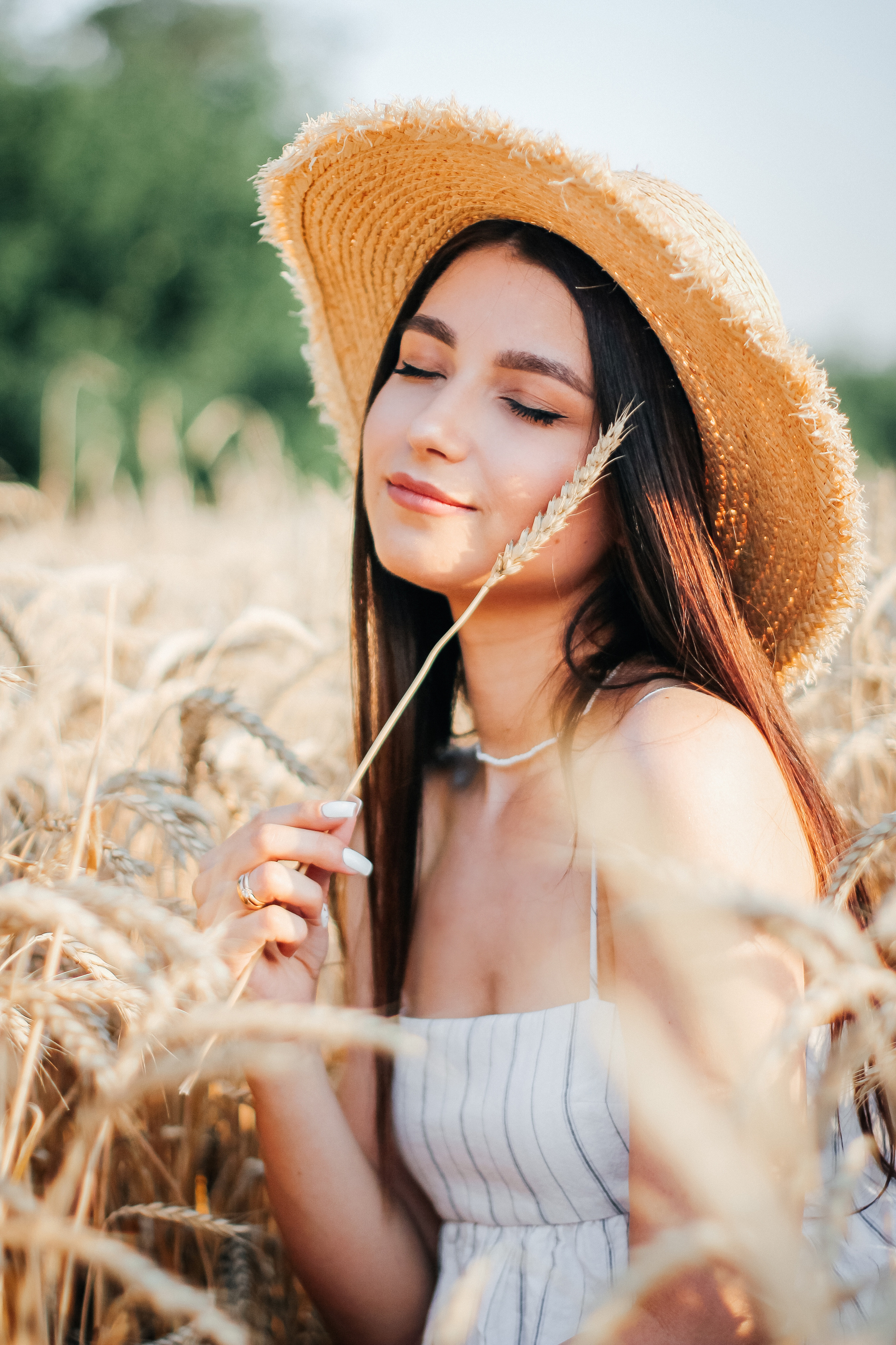 Настя в пшеничном поле. Свадебный фотограф Ольга Гречко