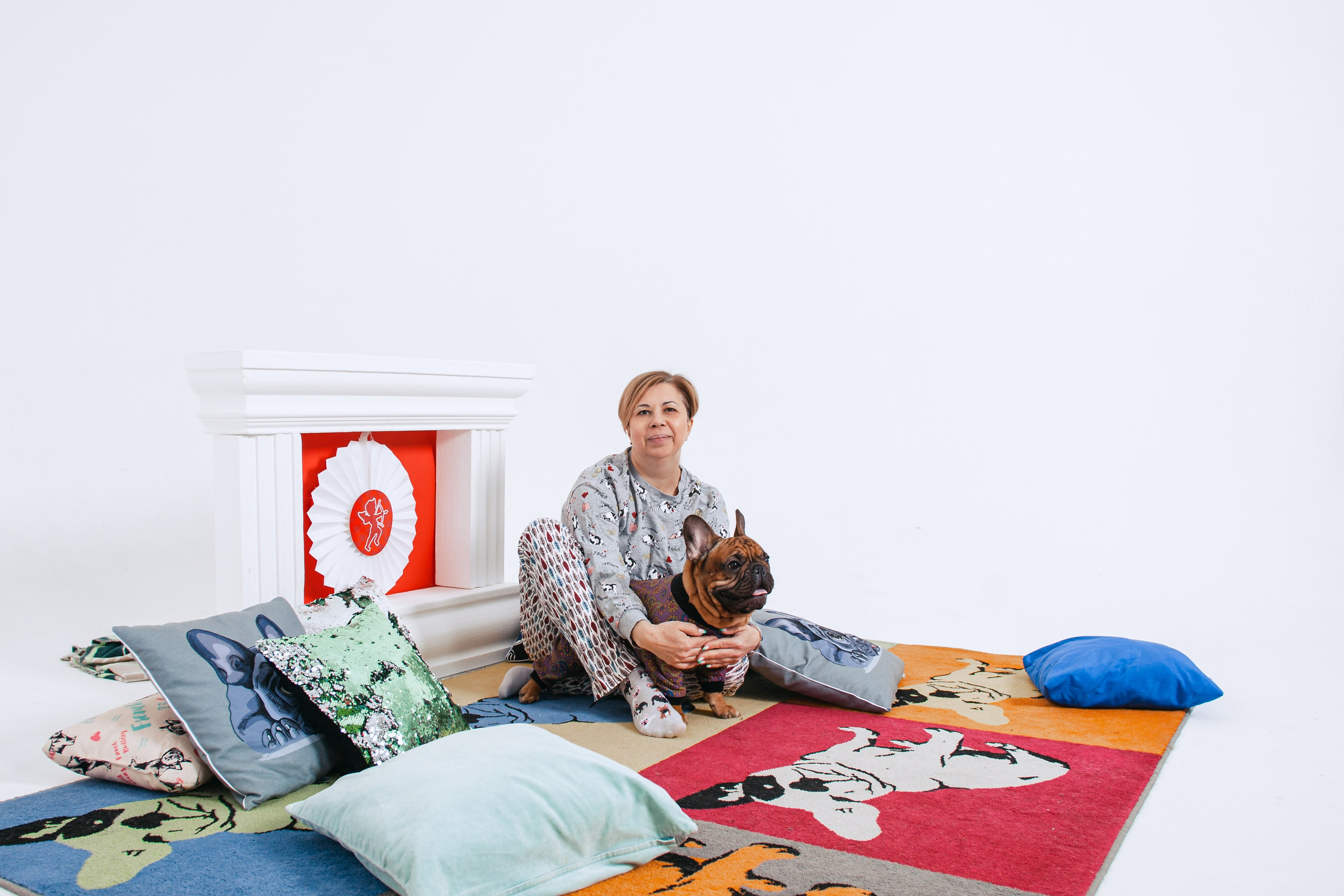 Пижамная вечеринка французских бульдогов и их хозяев. Фотограф-анималист Татьяна Степанова