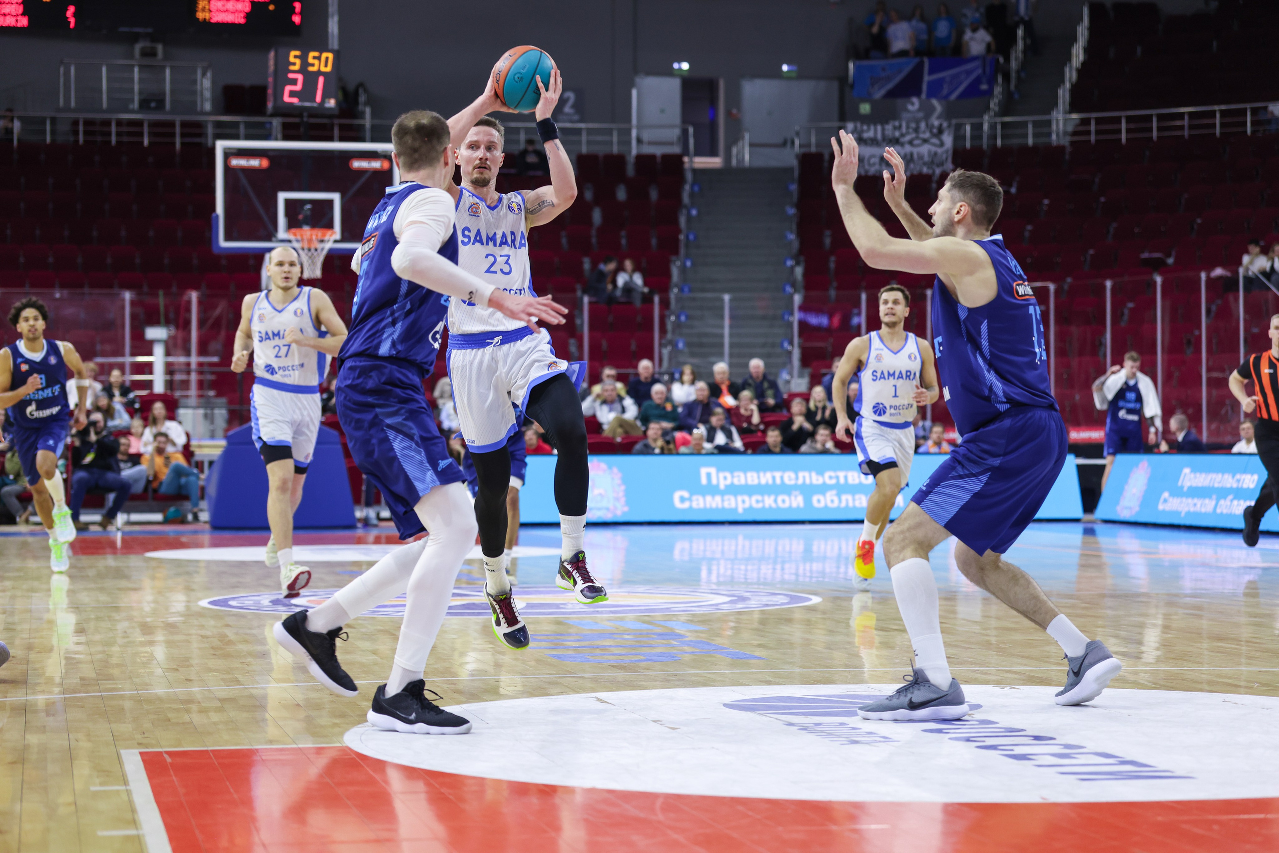 Баскетбол. Самара — Зенит. Единая лига ВТБ. Спортивный фотограф в Самаре