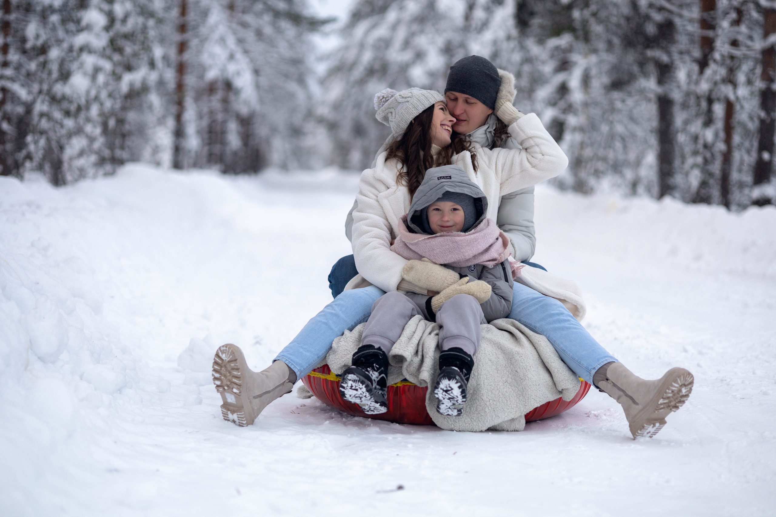 Зимняя фотосессия. Женский и семейный фотограф в Москве Ирина Вертебная