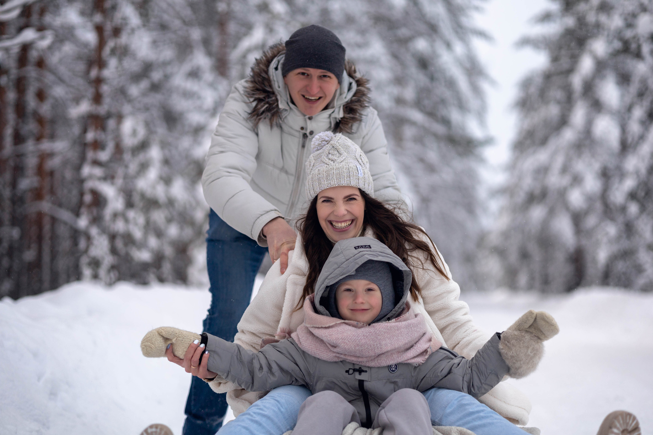 Зимняя фотосессия. Женский и семейный фотограф в Москве Ирина Вертебная
