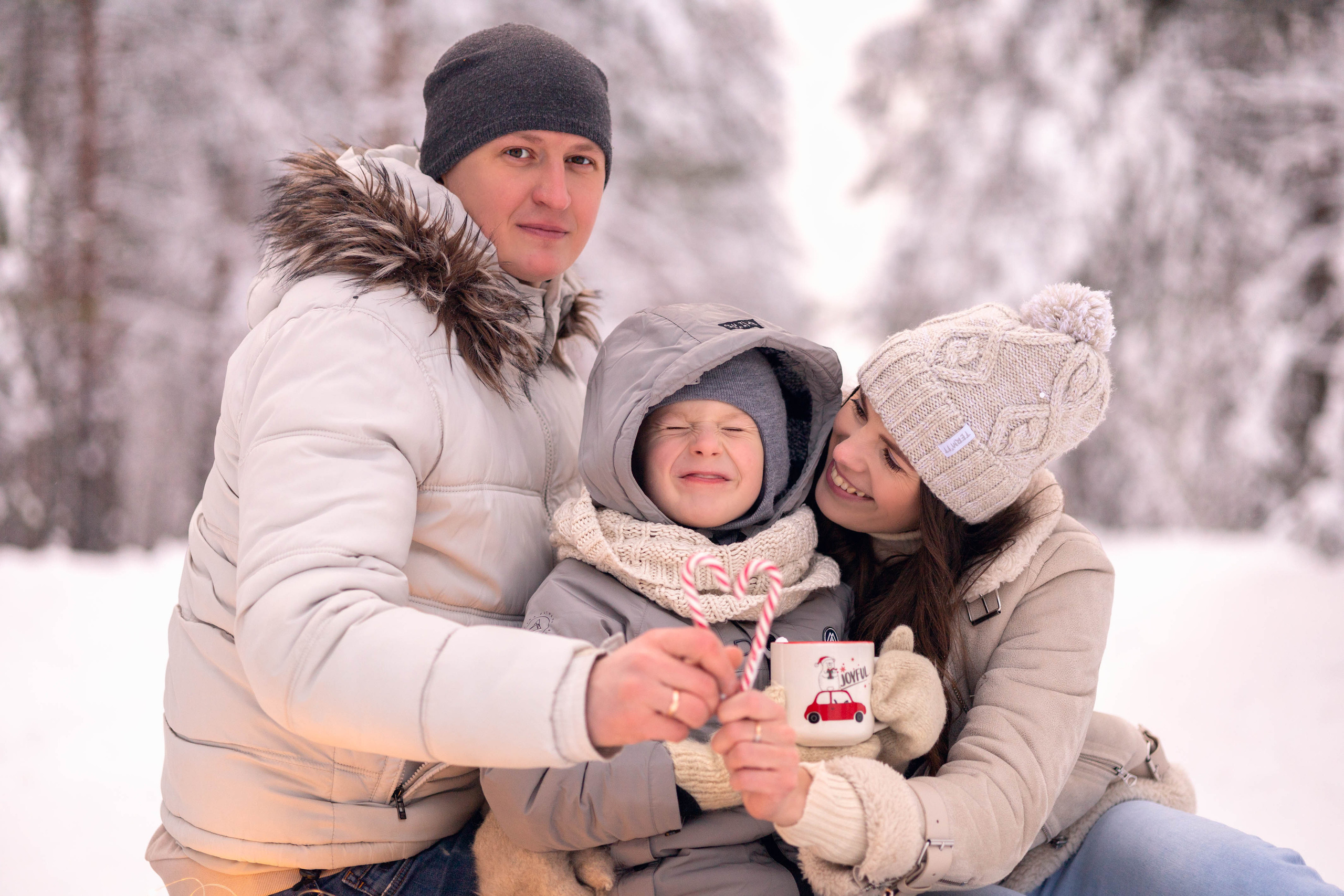 Зимняя фотосессия. Женский и семейный фотограф в Москве Ирина Вертебная