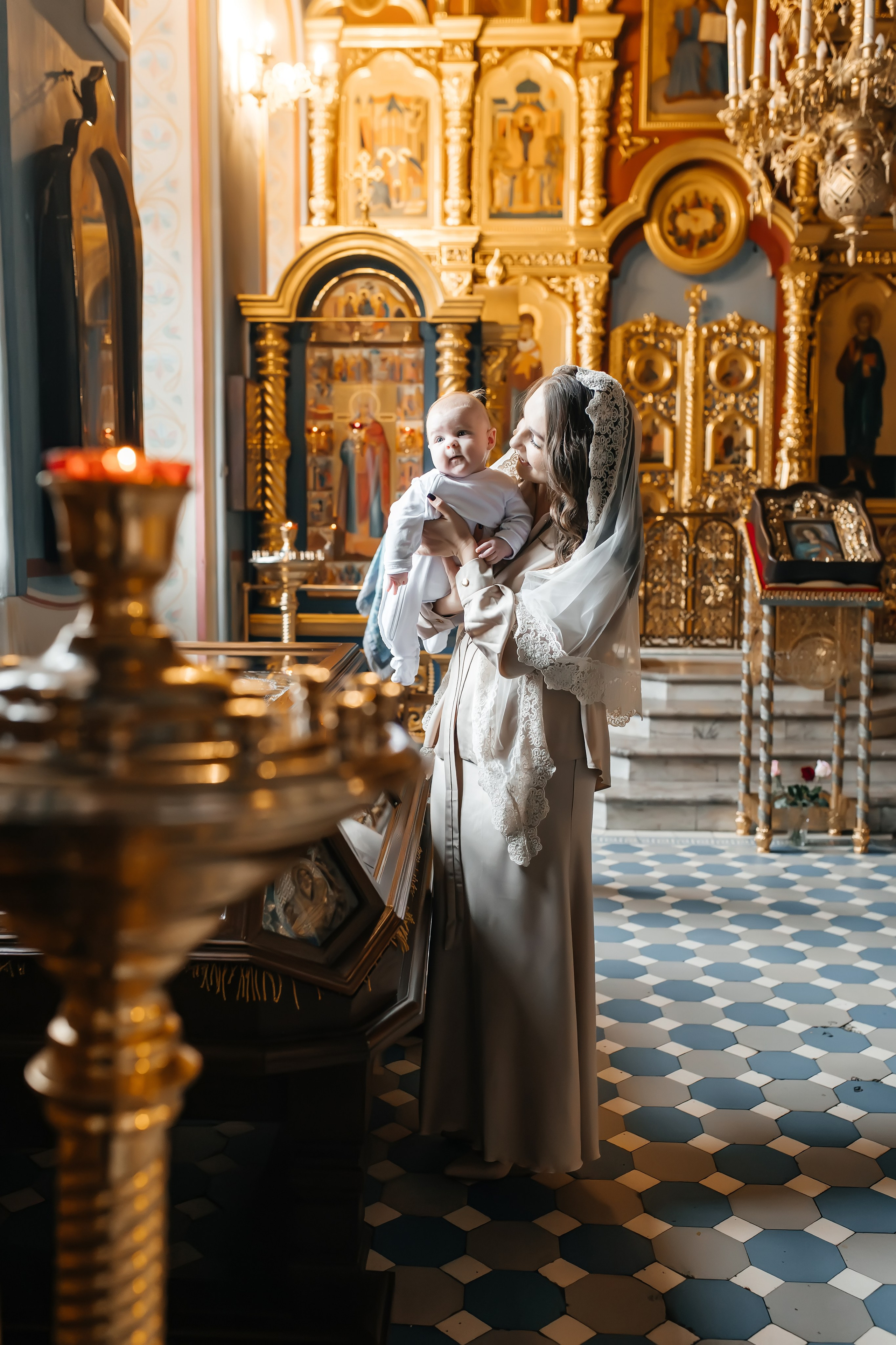 Крещение Гордея и Степана в Храме  Успения Пресвятой Богородицы в Троице-Лыково. Фотограф на крещение и венчание Москва  Надежда Баланина