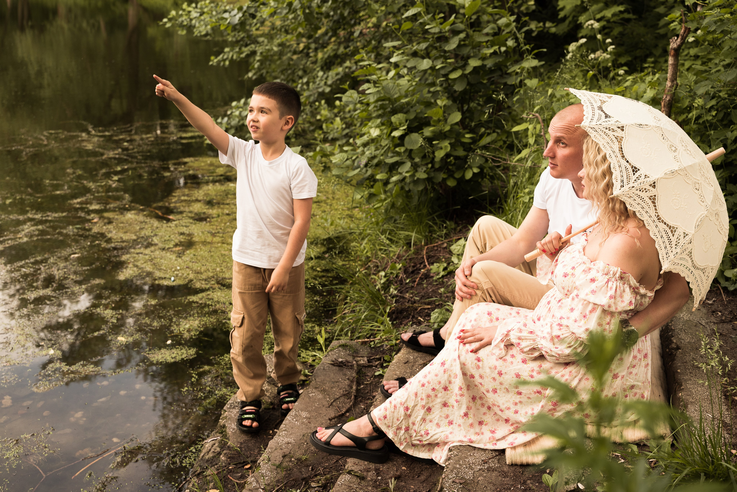 БЕРЕМЕННОСТЬ Наталья с семьей. Фотограф Ксения Огородова портфолио