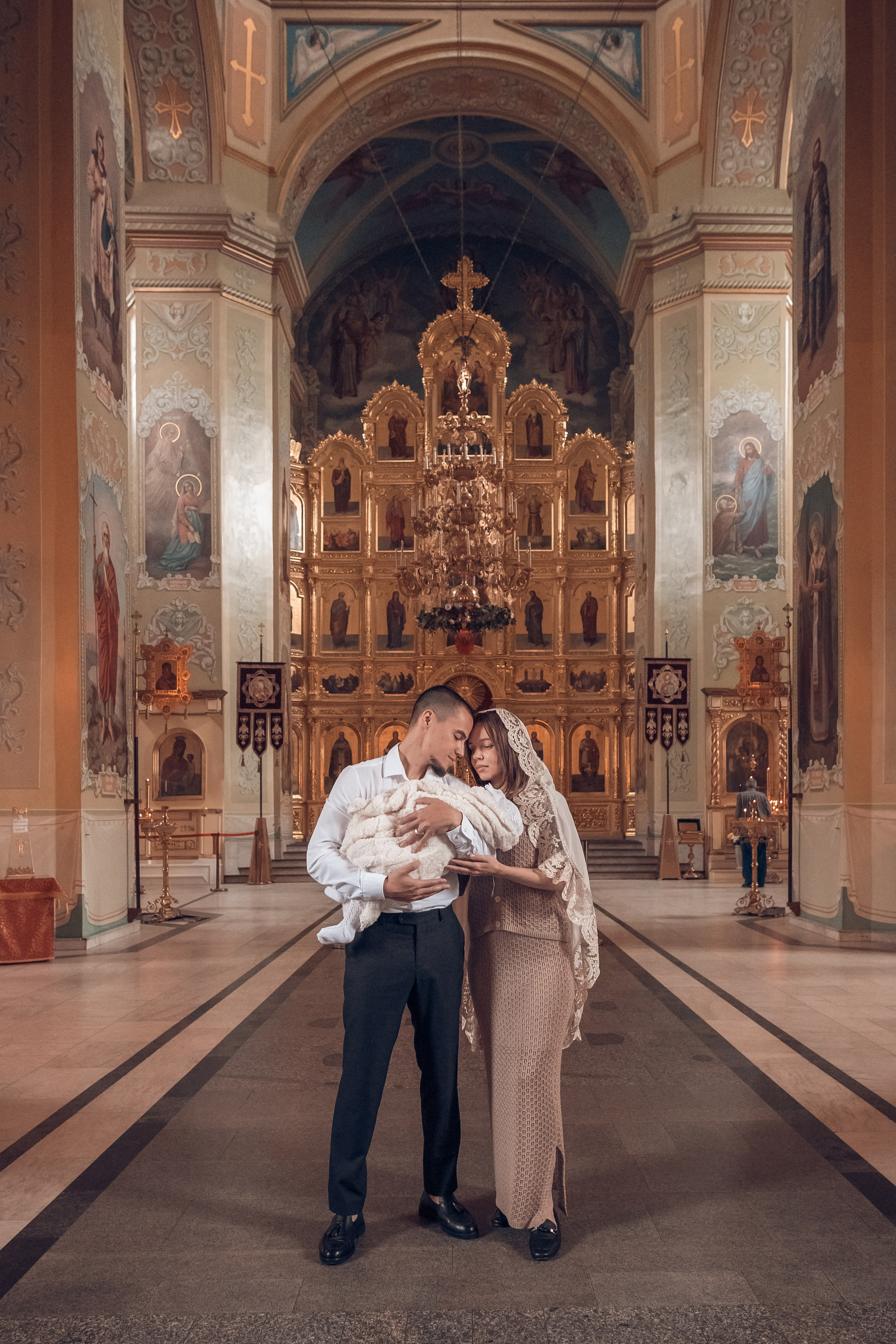 Таинство Крещения Марии в соборе Покрова Божьей Матери. Главная