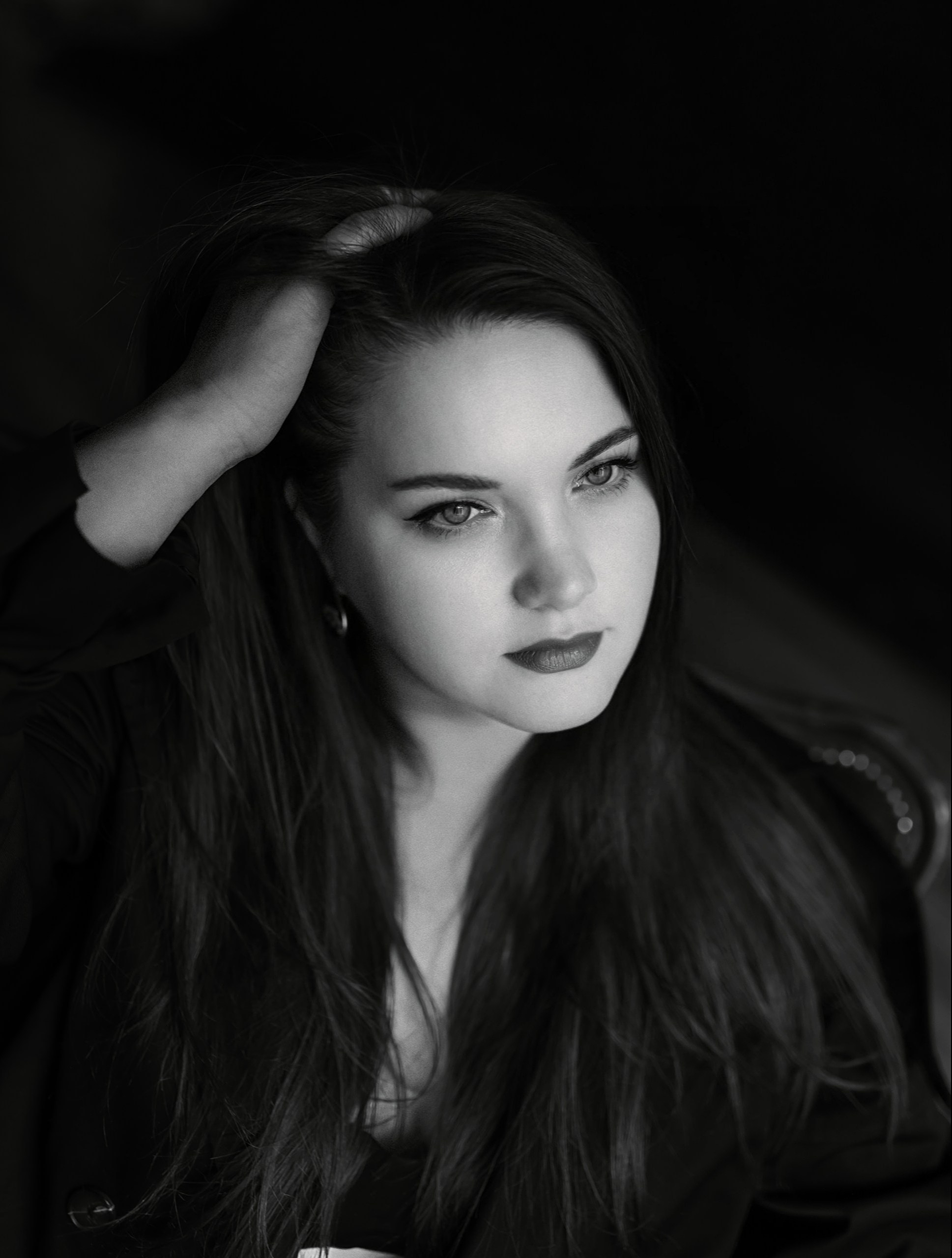 Женская чб фотосессия. Фотограф в Санкт-Петербурге Анастасия Полякова