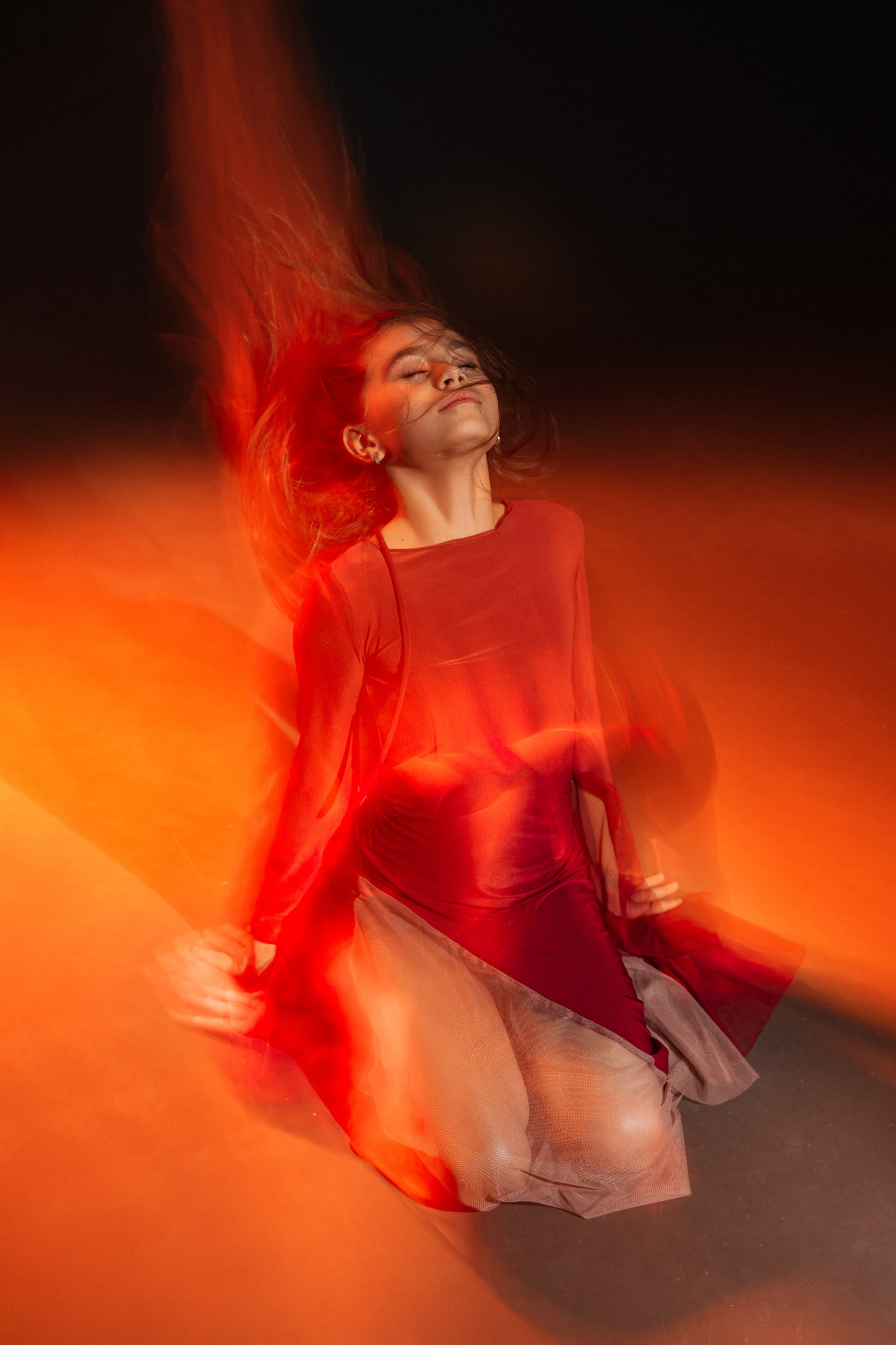 Лина, танец огня. Портретный фотограф в Санкт-Петербурге Дмитриева Наталия
