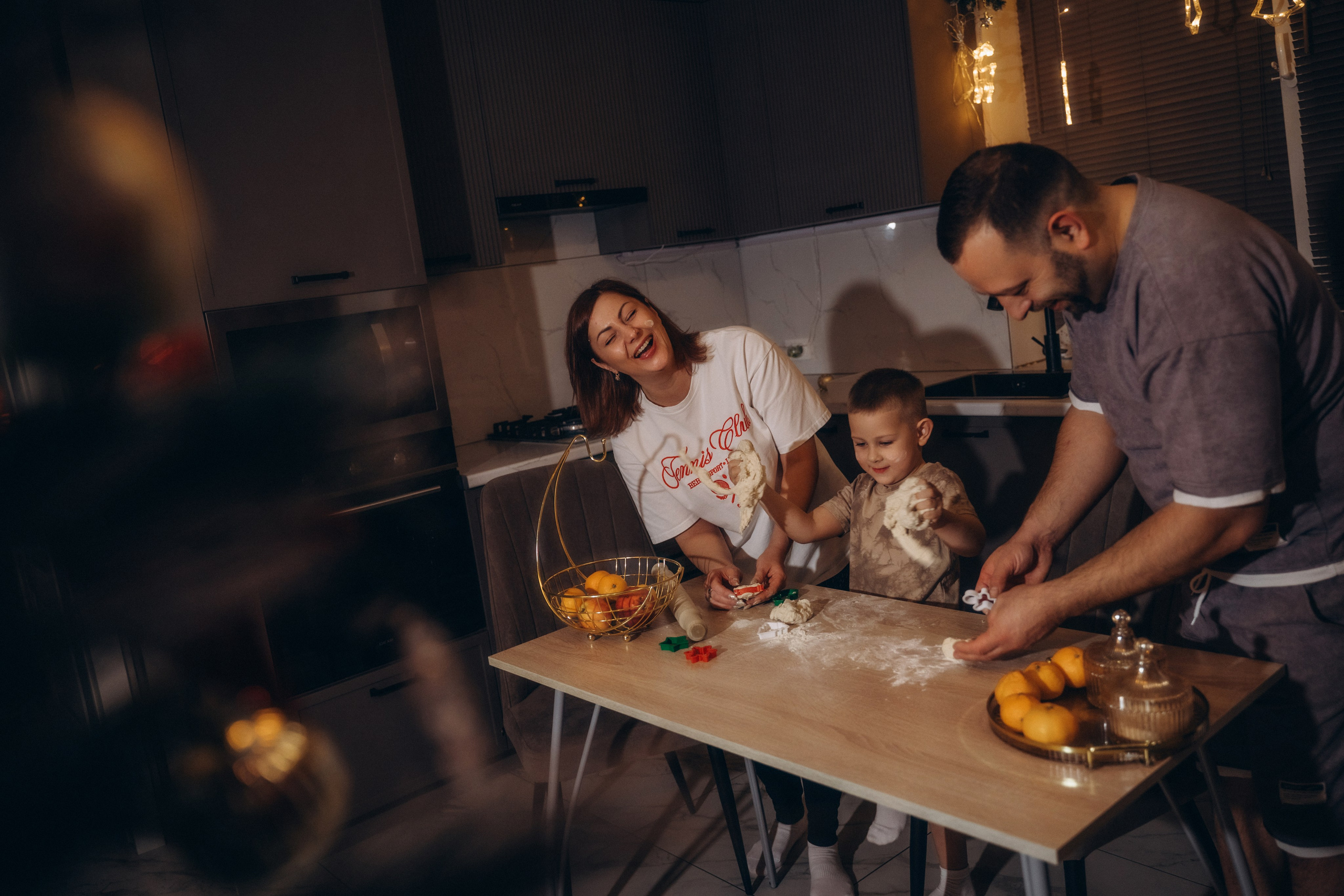 Семья Киприяновы, Новый год дома. Семейный фотограф в Белгороде Амелина Алина