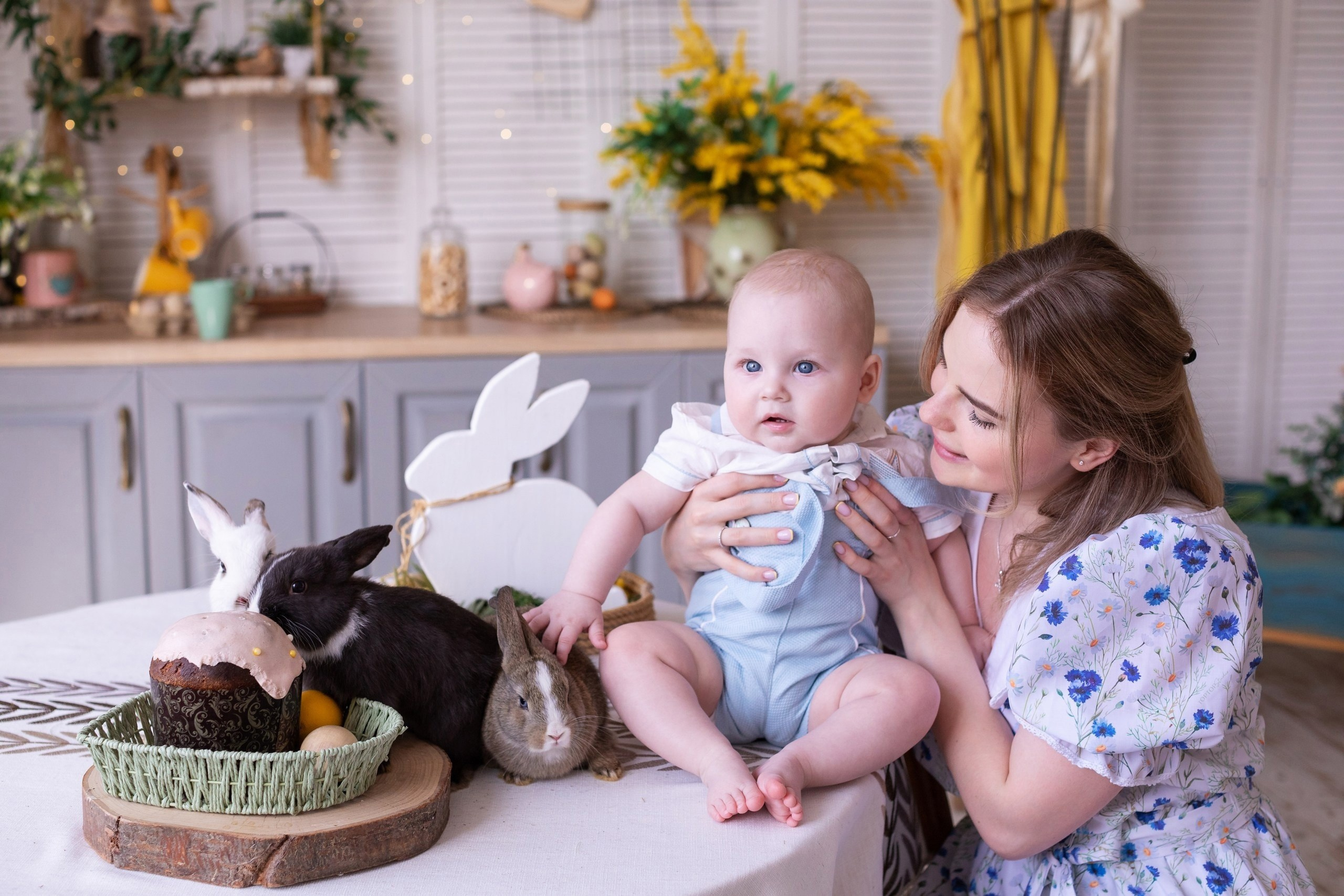 Фотосесии с Утятами и Кроликами (Пасхальные Фотосессии). Семейный и Детский фотограф в Москва Скворцова Татьяна