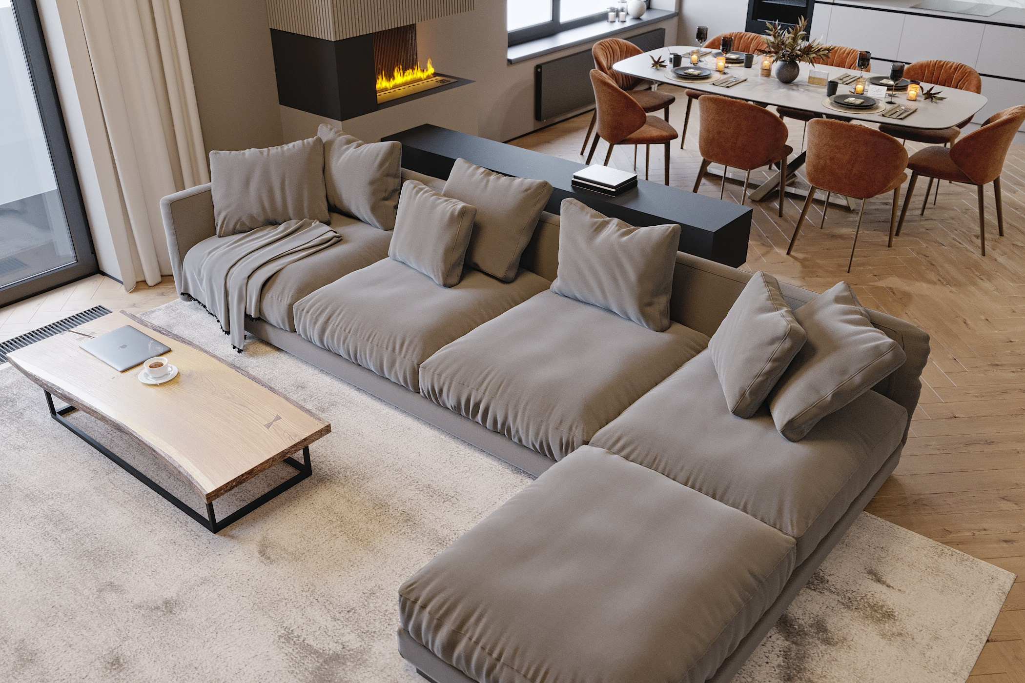 Проект PAOL. Дизайн интерьера в Новосибирске, Мире, Онлайн | Студия дизайна интерьера TWOREZ