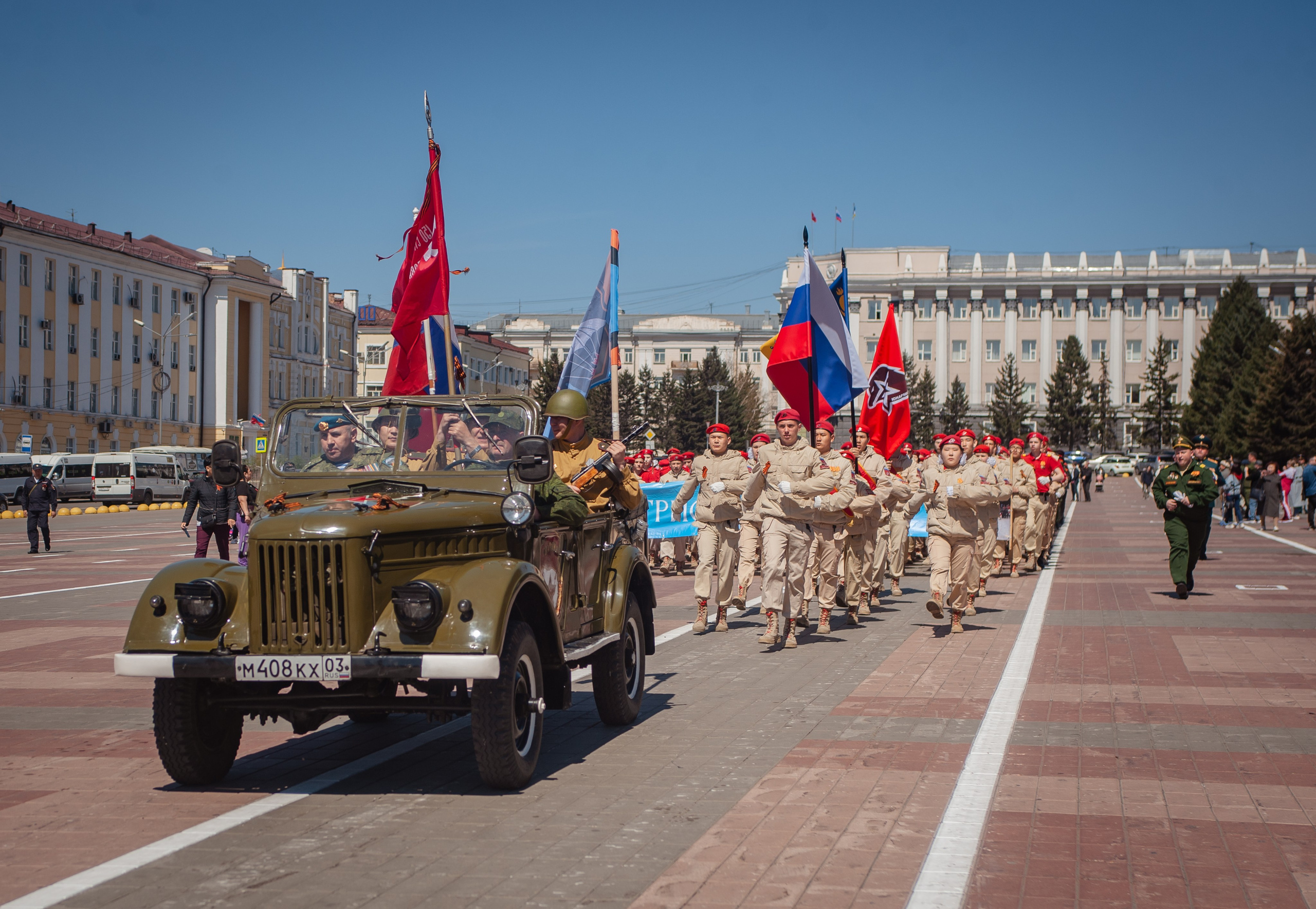 8 Мая. Парад ЮнАрмии. Андреева Александра фотограф в г. Улан-Удэ