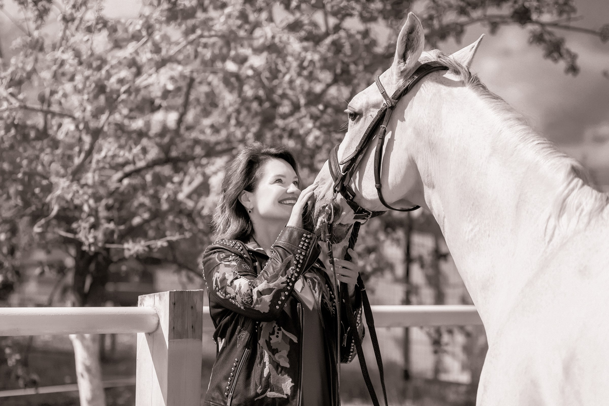 Галина и ее лошадь Сказка. Фотограф женский и мужской портрет Санкт-Петербург
