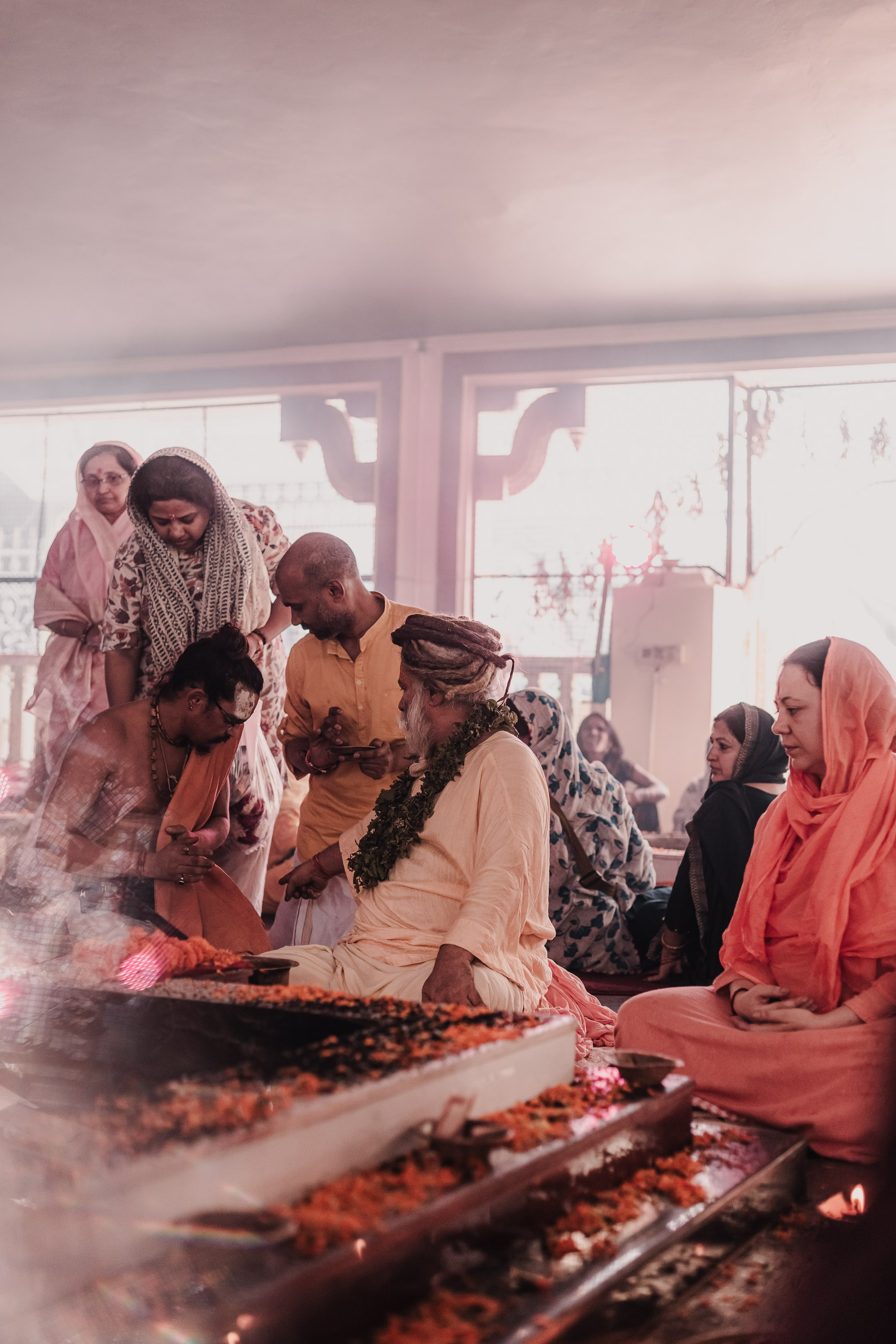 Navaratri yajna at Devraha Baba Ji ashram. Мариам Багдасарян
