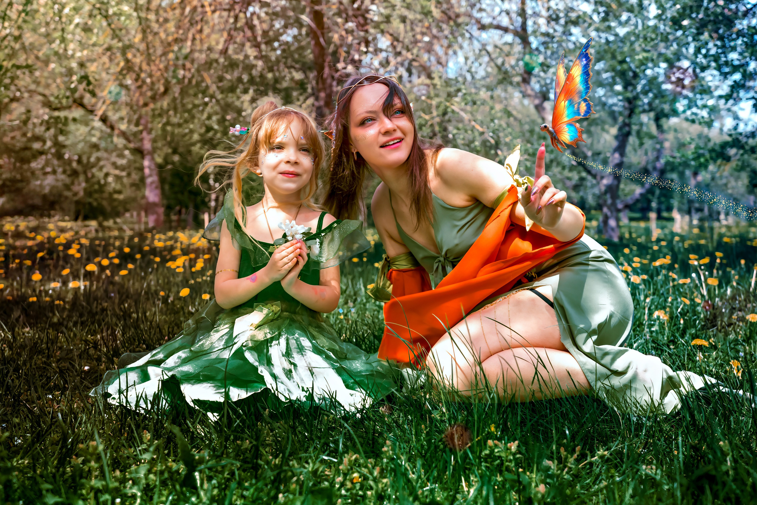 Семейная фотосессия в Лошицком парке в стиле эльфов