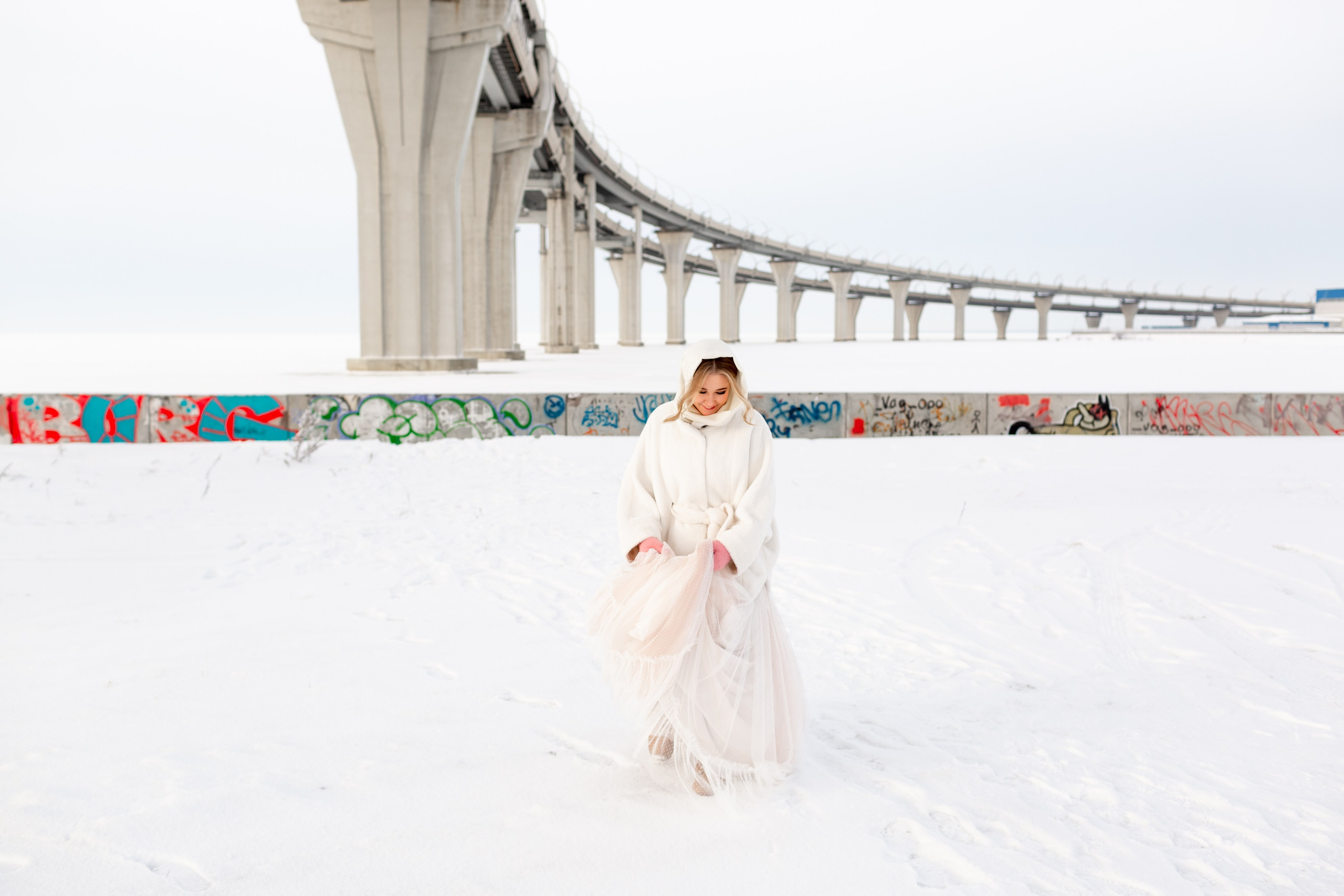 Свадебная фотосессия зимой. Свадебный фотограф Кирилл Белый