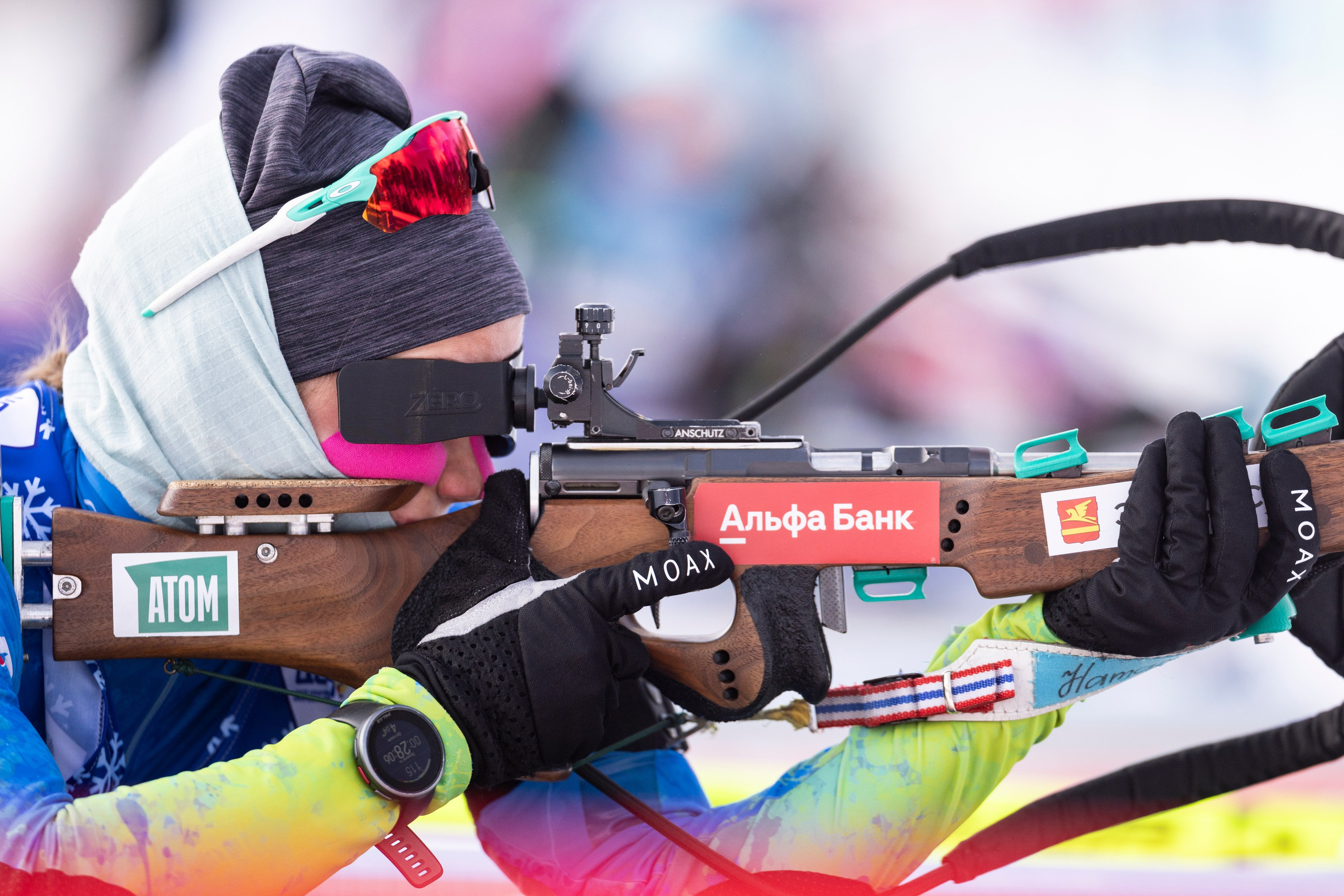 Всероссийская спартакиада по биатлону. Спринт. Женщины. Спортивный репортажный фотограф Казань Нафис Сиразетдинов