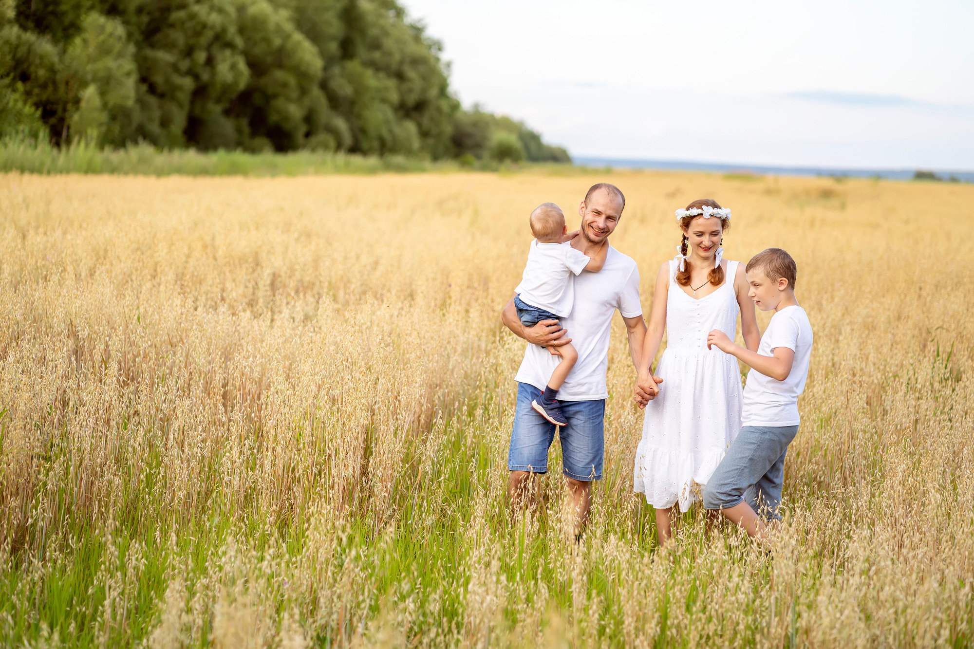 Пикник в поле. Семейный и детский фотограф в Хабаровске Анна Гриневич