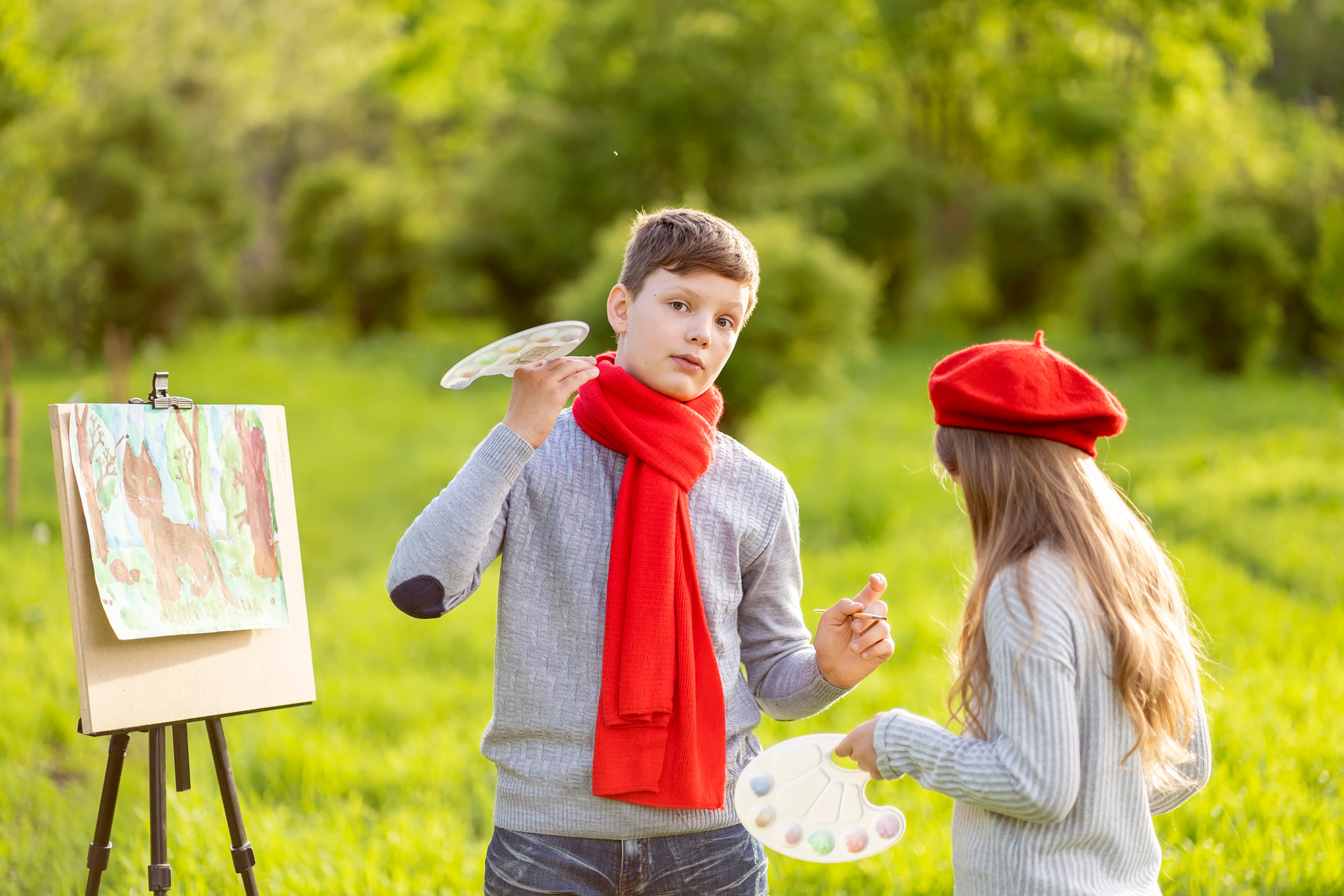 ХУДОЖНИКИ в беретах. Семейный и детский фотограф в Хабаровске Анна Гриневич