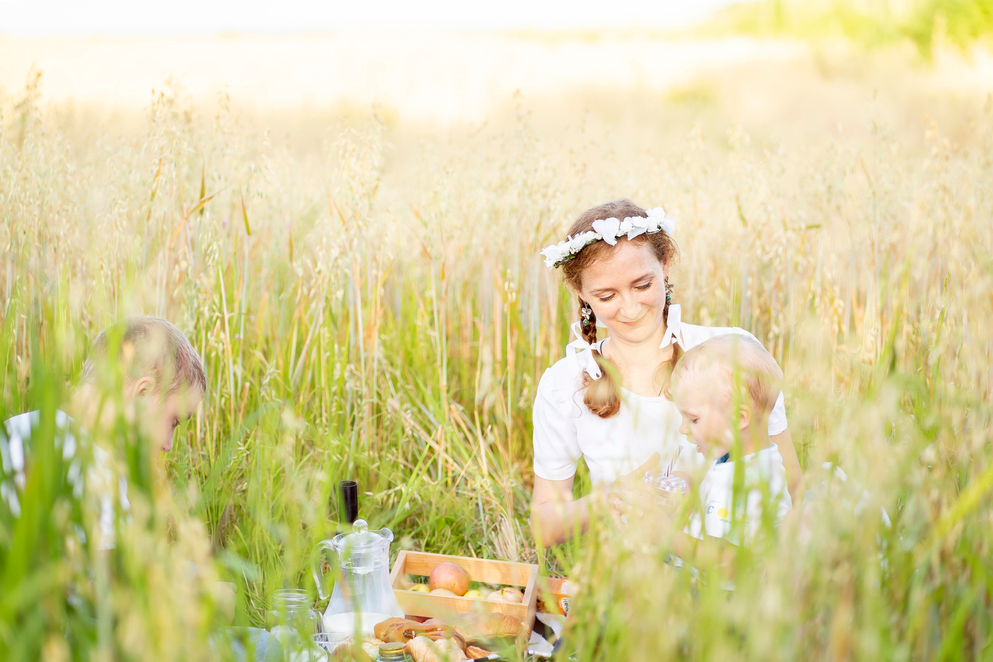 Пикник в поле. Семейный и детский фотограф в Хабаровске Анна Гриневич