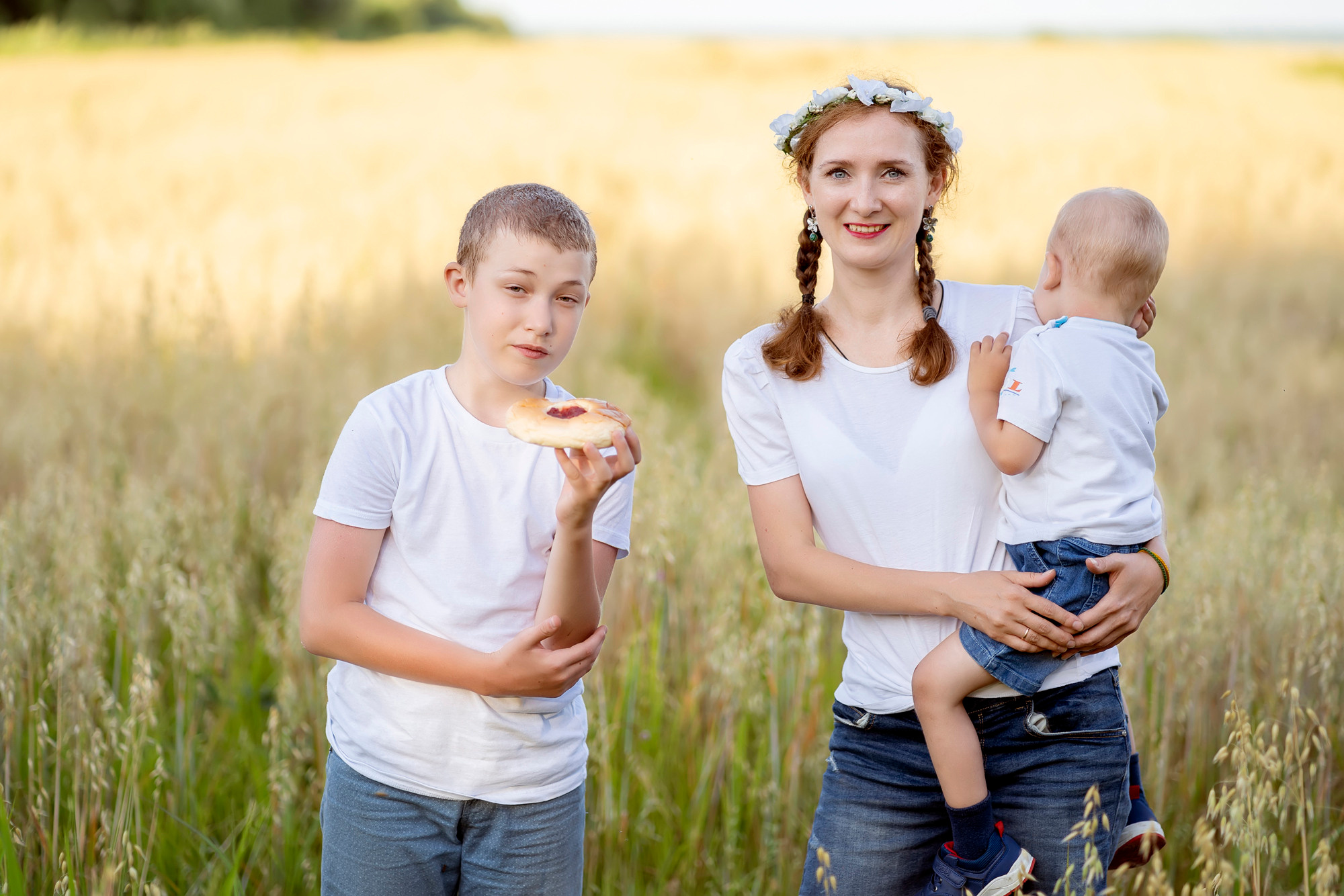 Пикник в поле. Семейный и детский фотограф в Хабаровске Анна Гриневич
